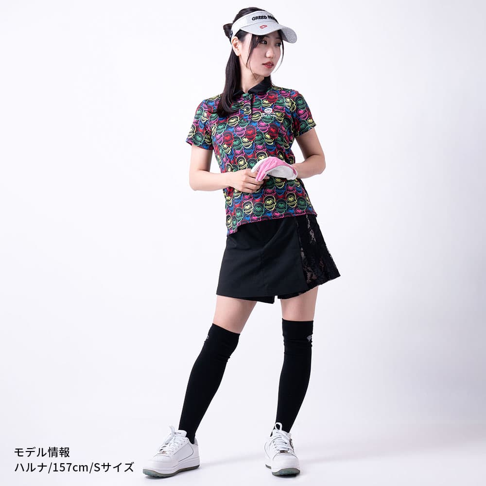 【Women's】アテラスカル総柄レインボーポロ