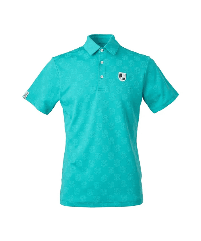 【Men's】ロゴジャカードジャージー半袖シャツ
