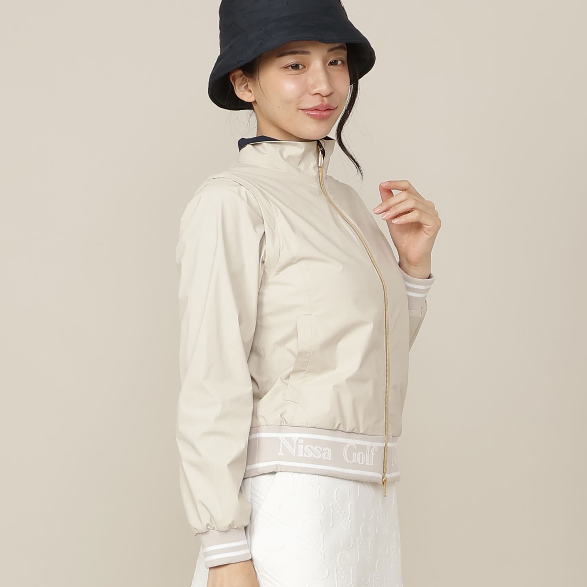 【Women's】【ストレッチ性/透湿・防水】2wayウインドプロテクター