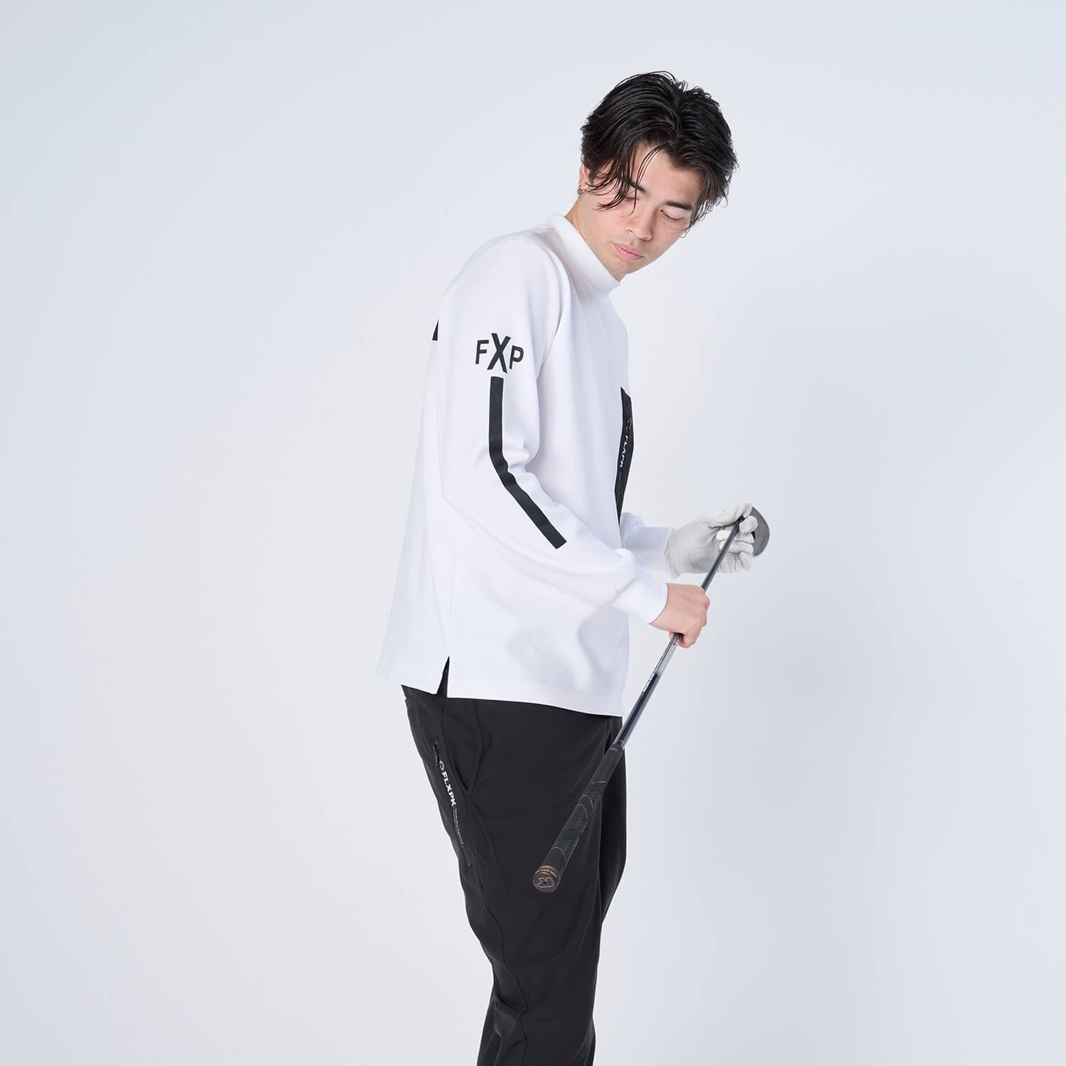 【Unisex】XLMK-PKT(ウルトラストレッチ モックネック ロングスリーブシャツ)