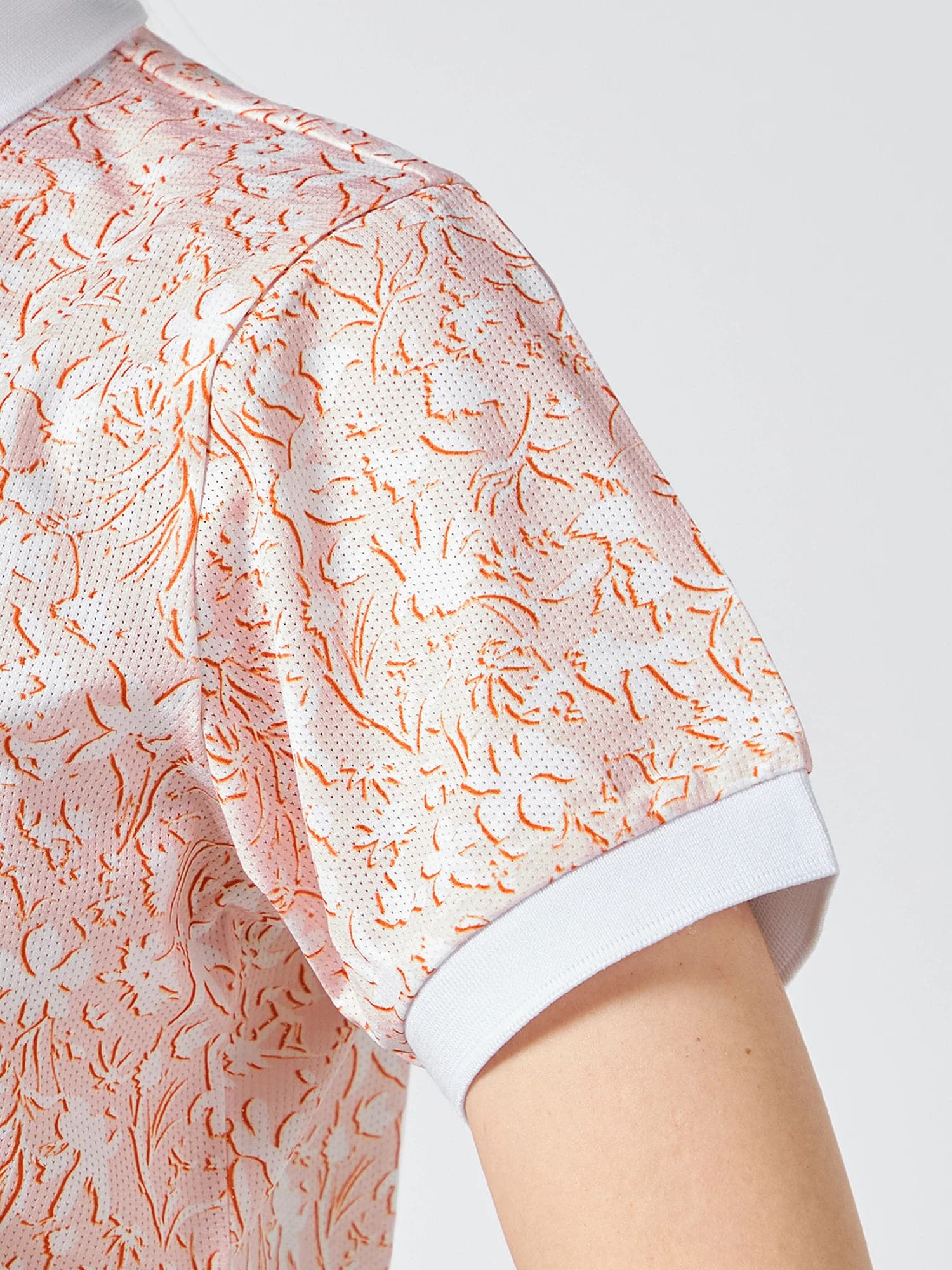 【Women's】フラワープリントポロ