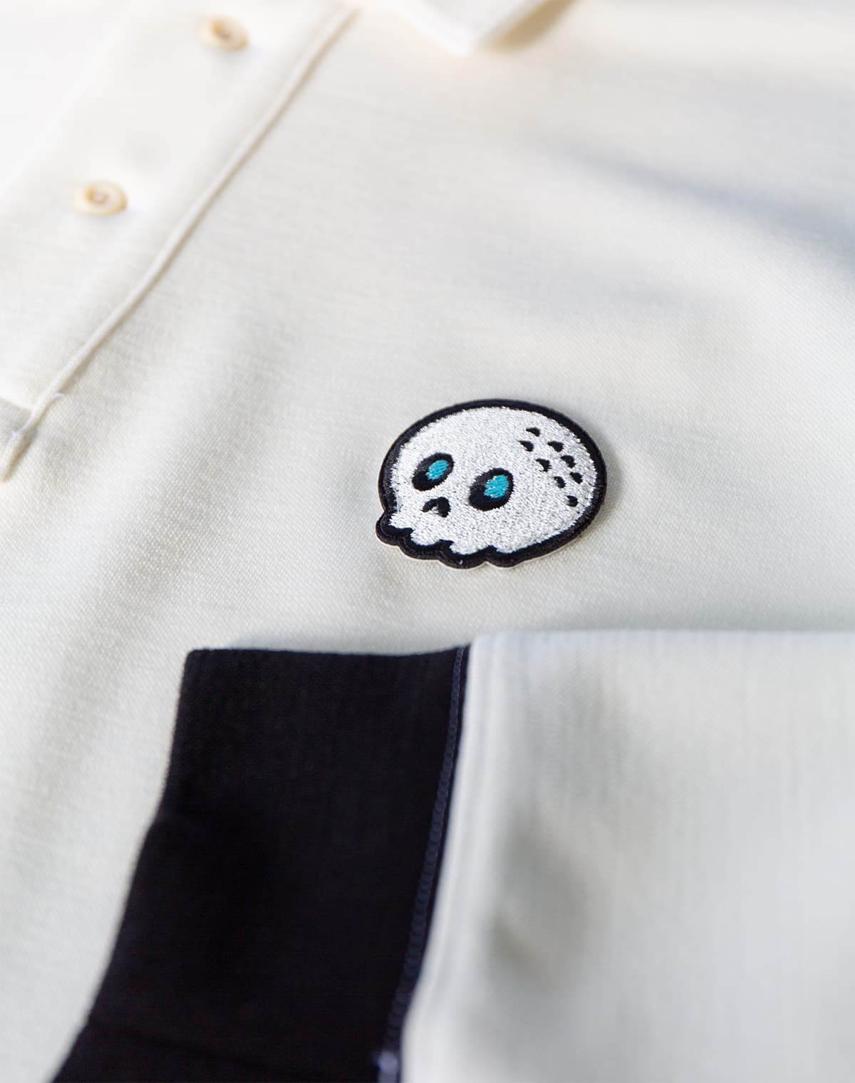 【Unisex】LOST BALL L/S Wool Polo Shirt