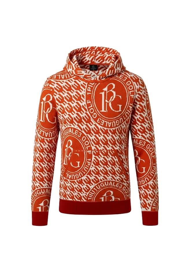 【Women's】Bird in CageJacquard Knit Hoodie