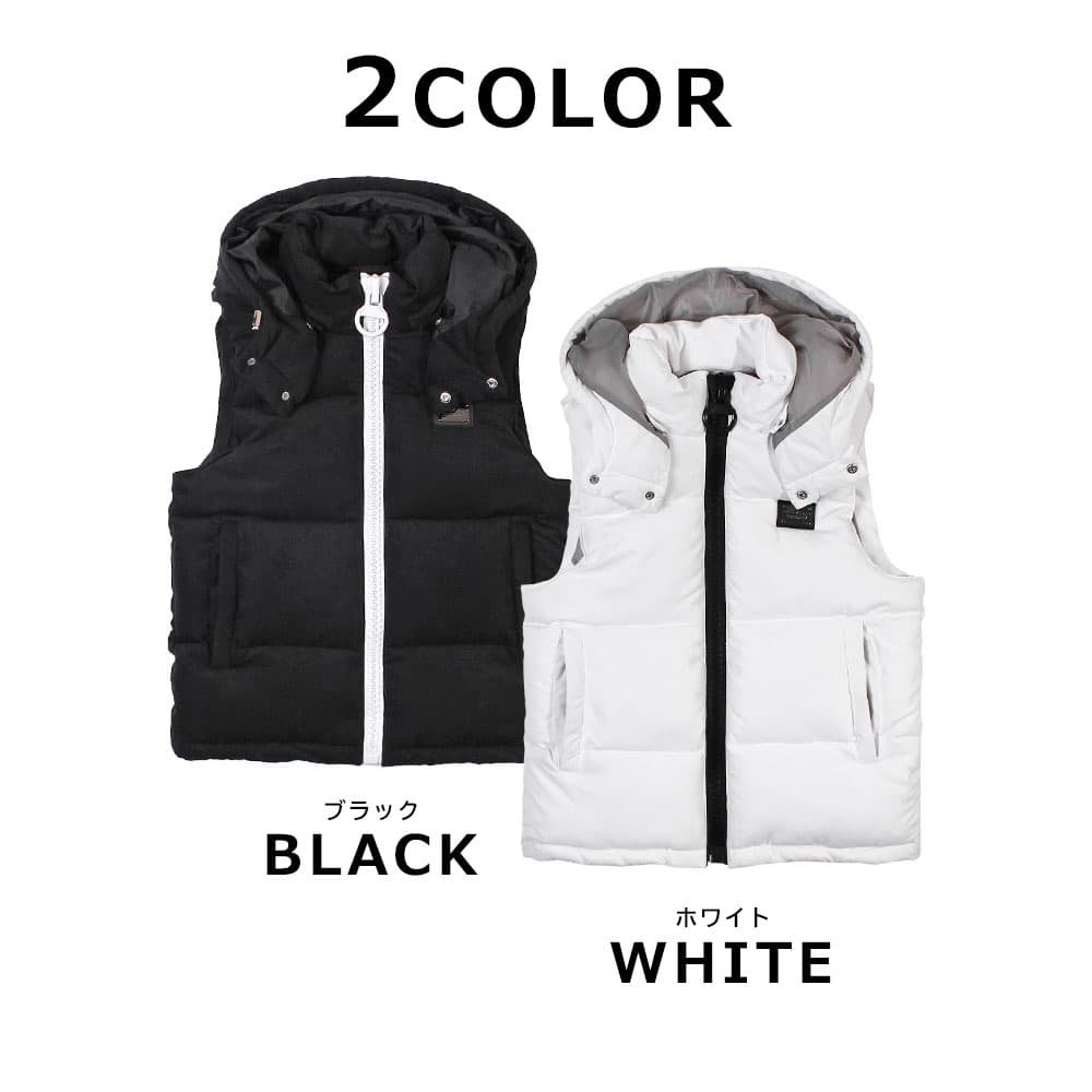 【Men's】ビッグファスナー中綿ベスト