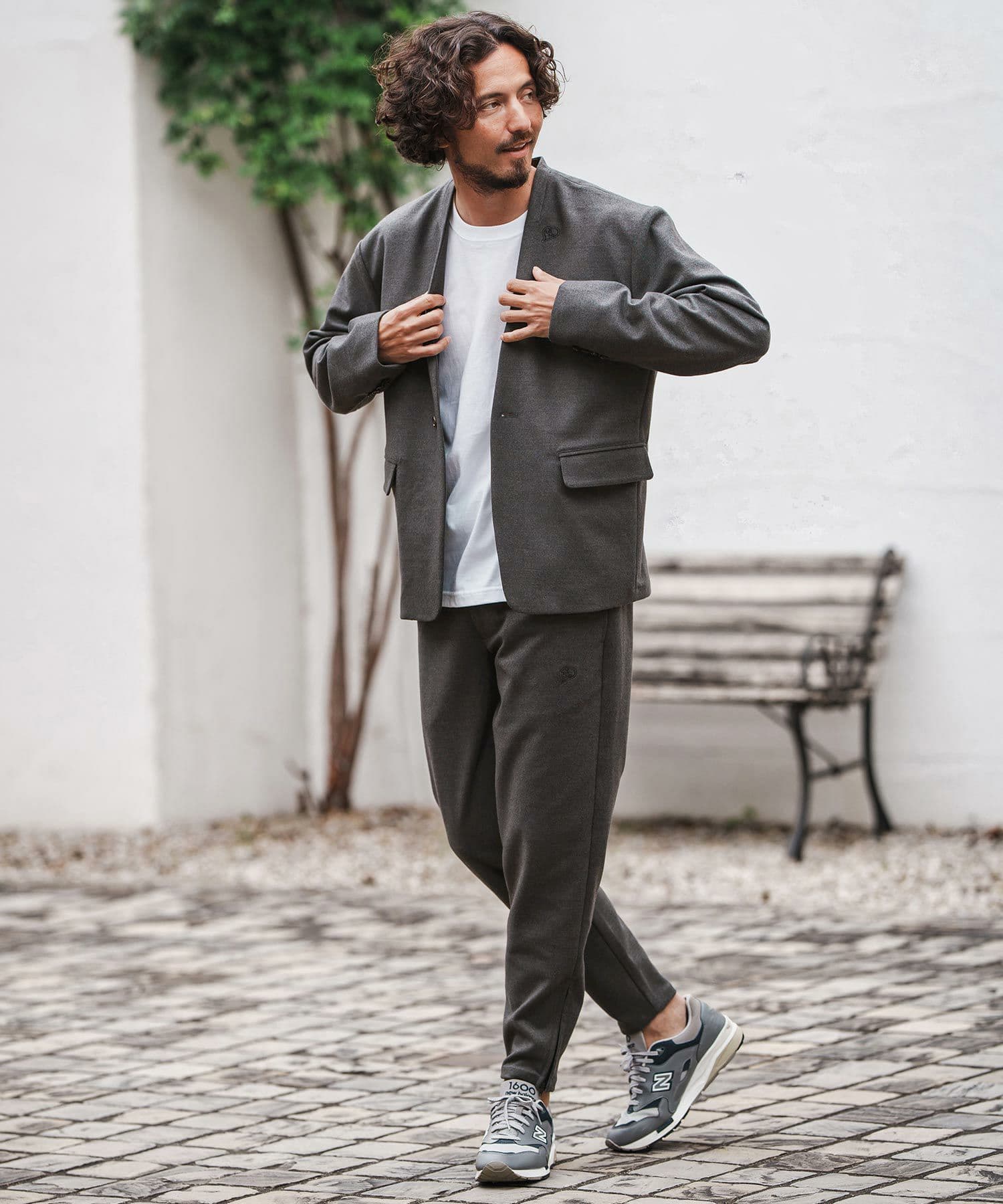 【Men's】ノーカラージャケット