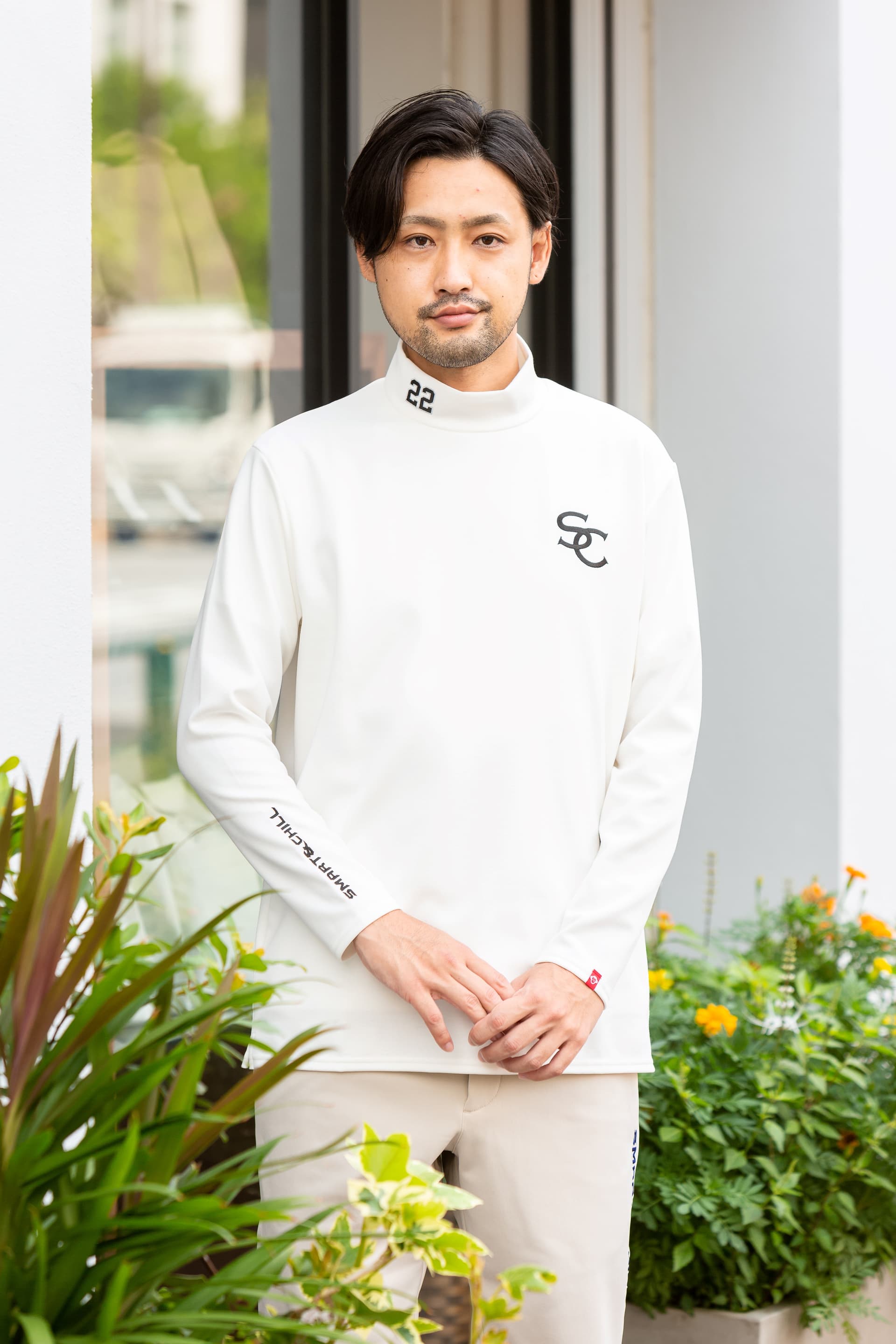 【Men's】モックネックロングスリーブ01