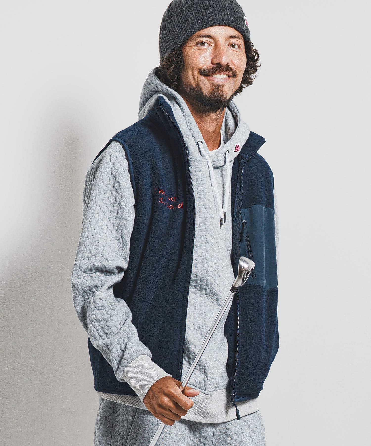 【Men's】フリースジップベスト