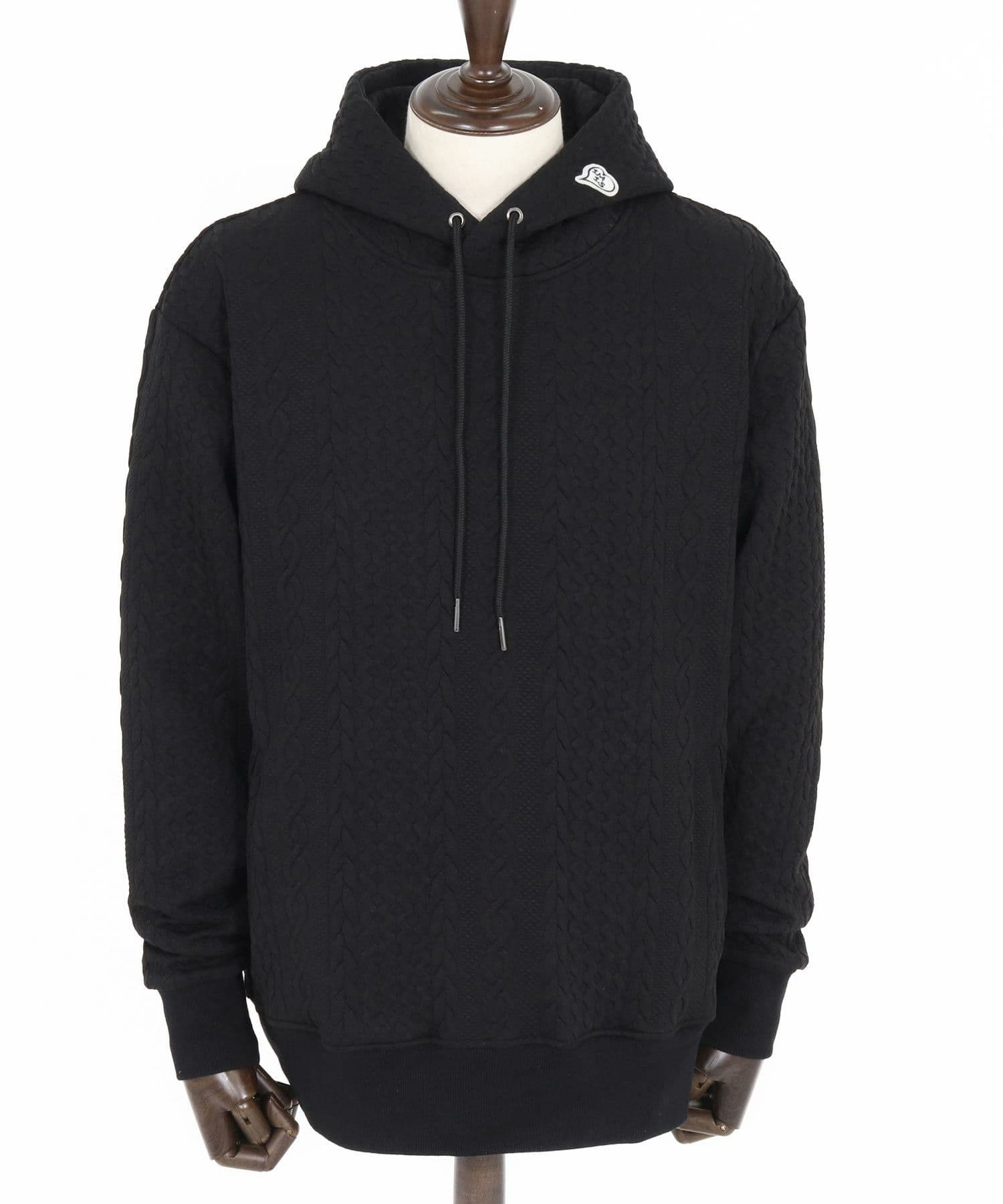 【Men's】ケーブルニットパーカー