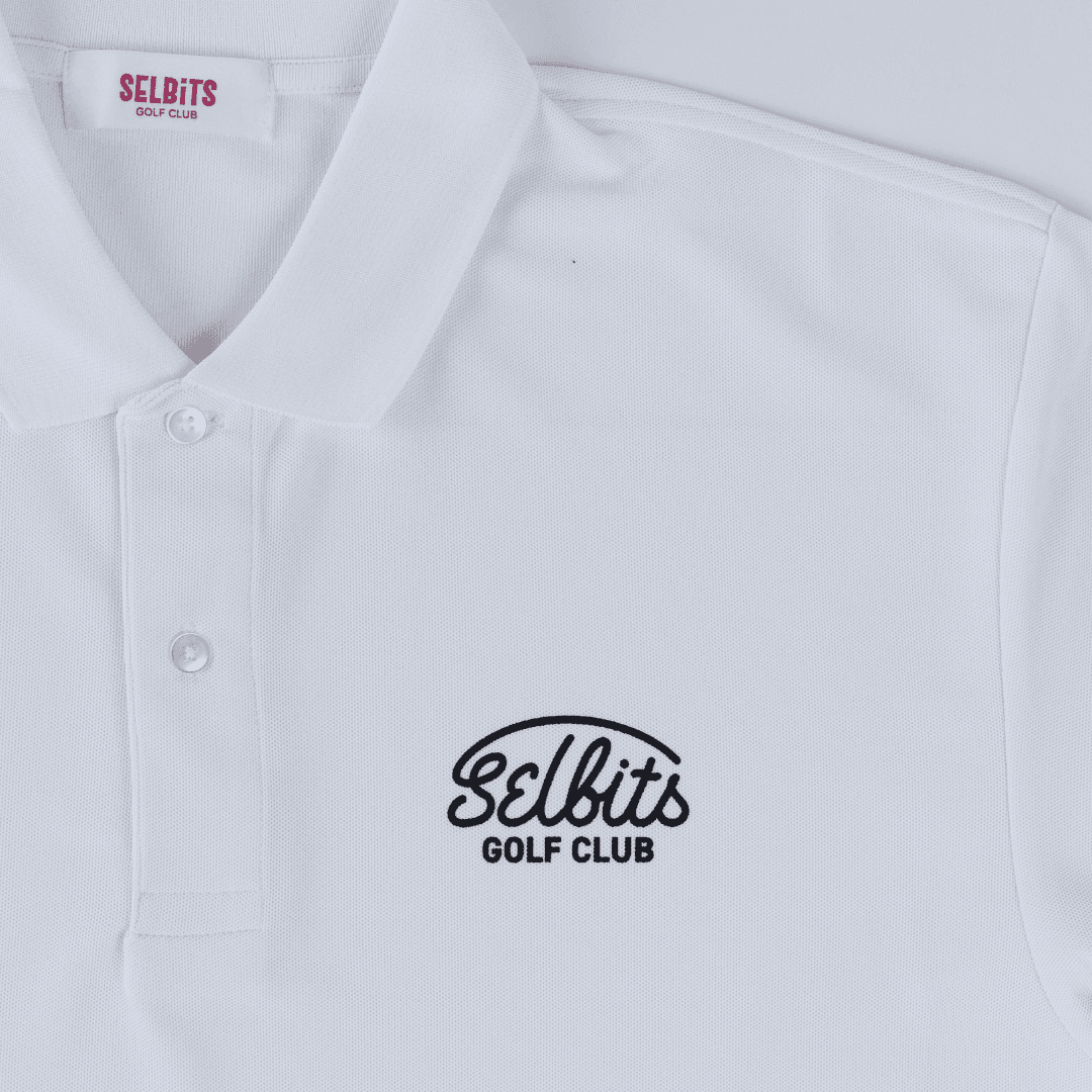 【Unisex】SELBITS GOLF CLUB LOGO Polo ”white”