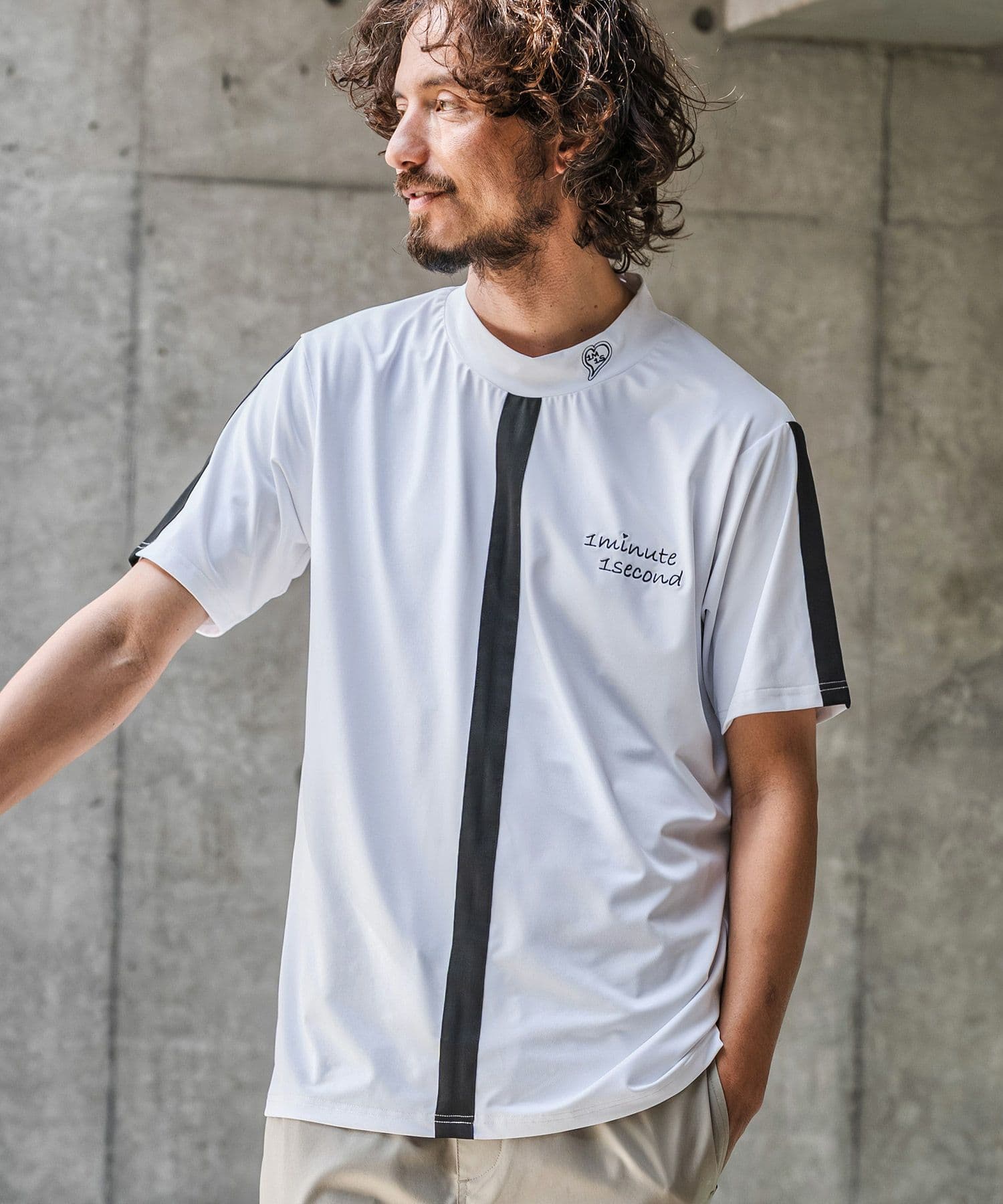 【Men's】モックネックカットソー