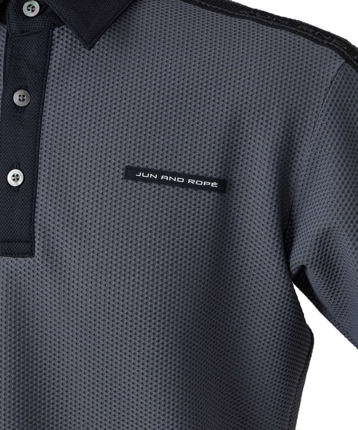【Men's】メッシュトリコットテープ使い半袖シャツ