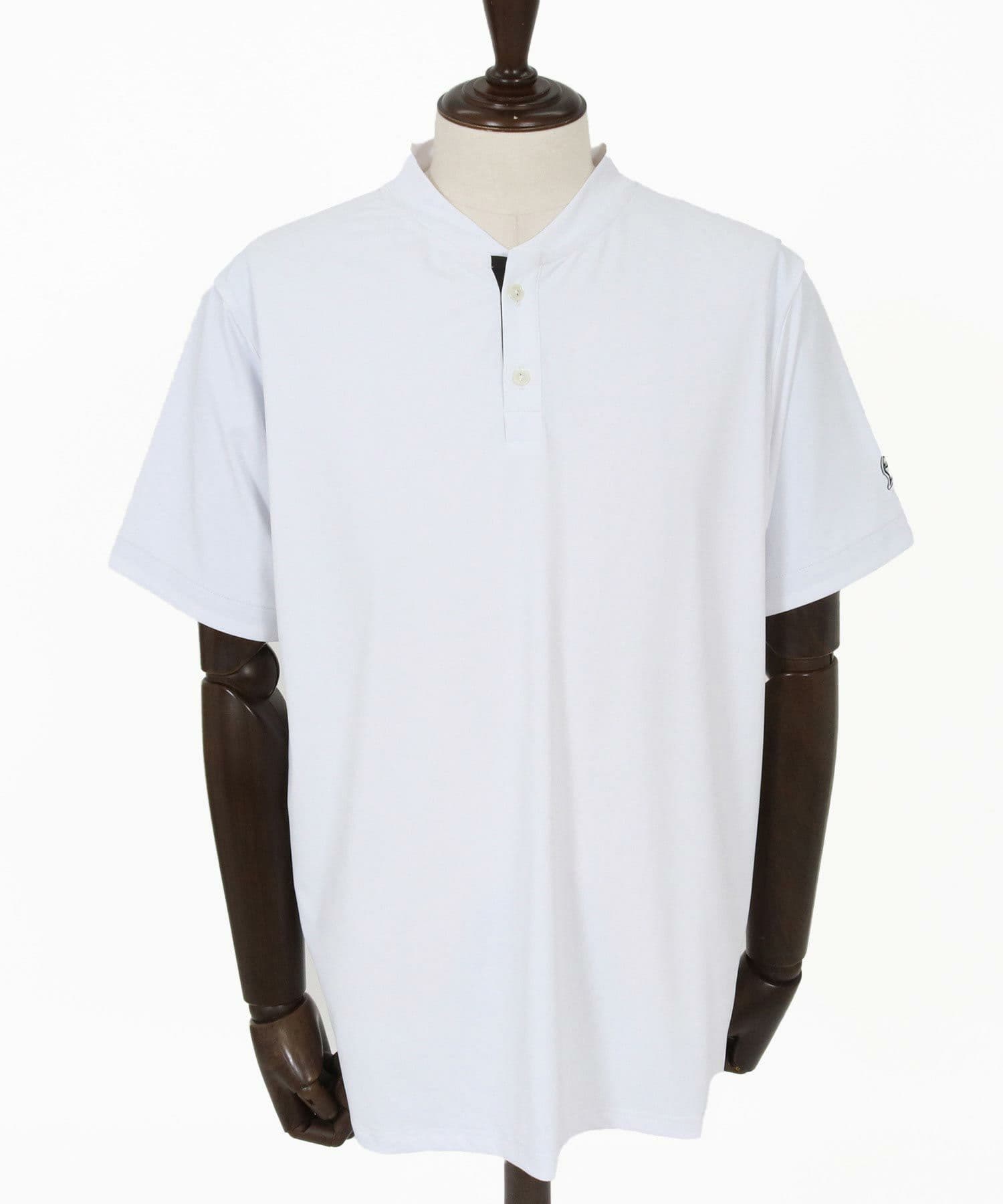 【Men's】ノーカラーポロシャツ