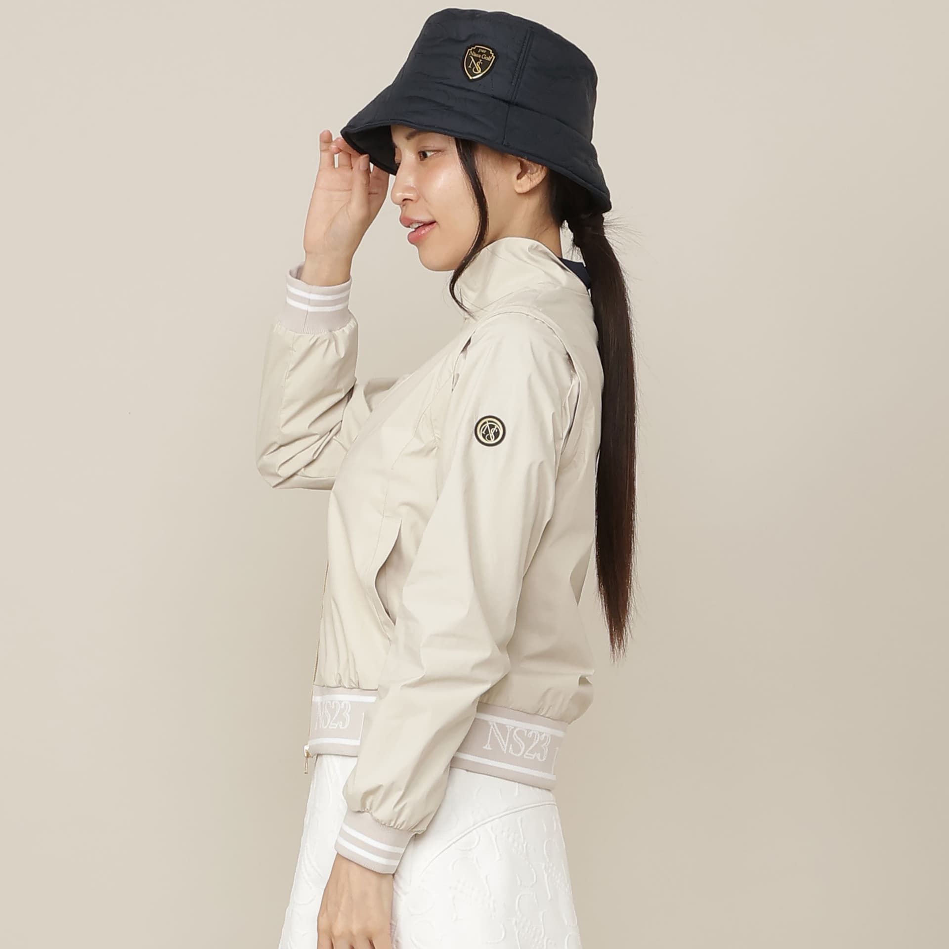 【Women's】【ストレッチ性/透湿・防水】2wayウインドプロテクター