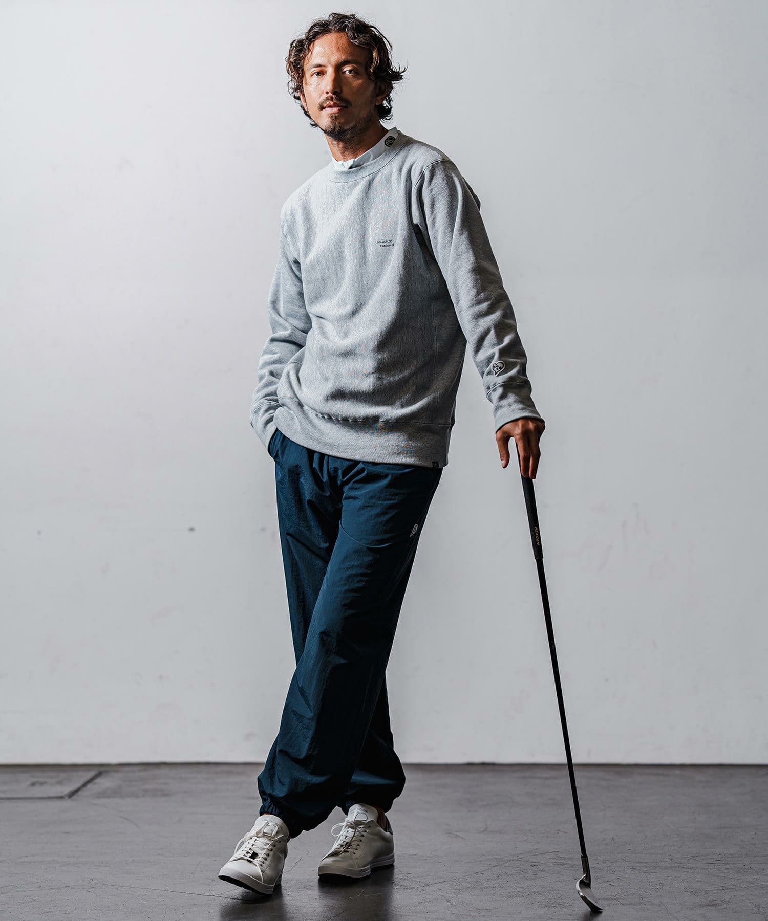 【Men's】ジップハイネックカットソー