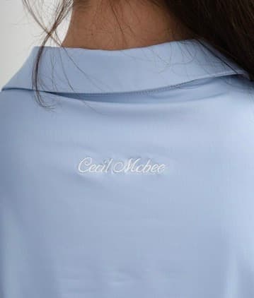 【Women's】Sheer Skipper Blouse Polo
