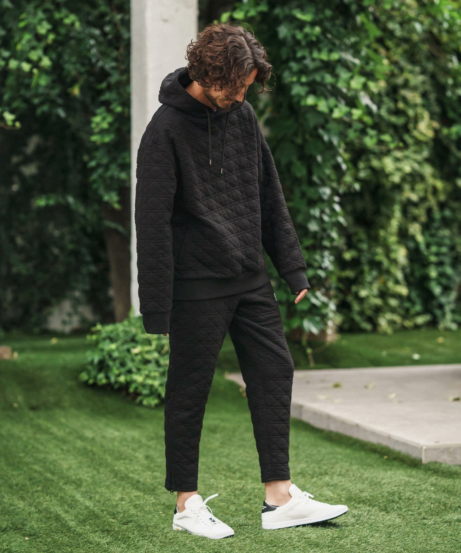【Men's】キルティングサイドジップパンツ