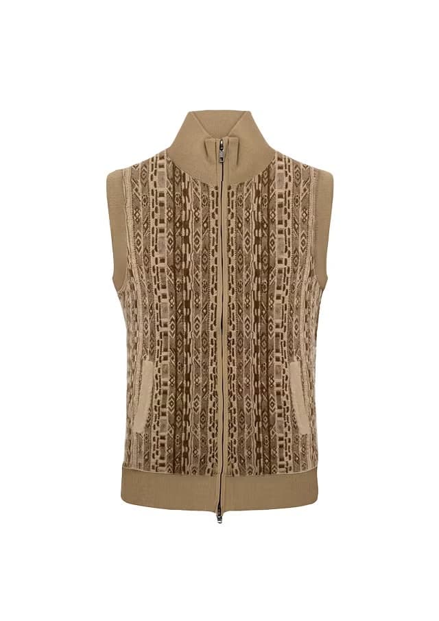 【Women's】Legend Coogi Zip-Up Knit Vest