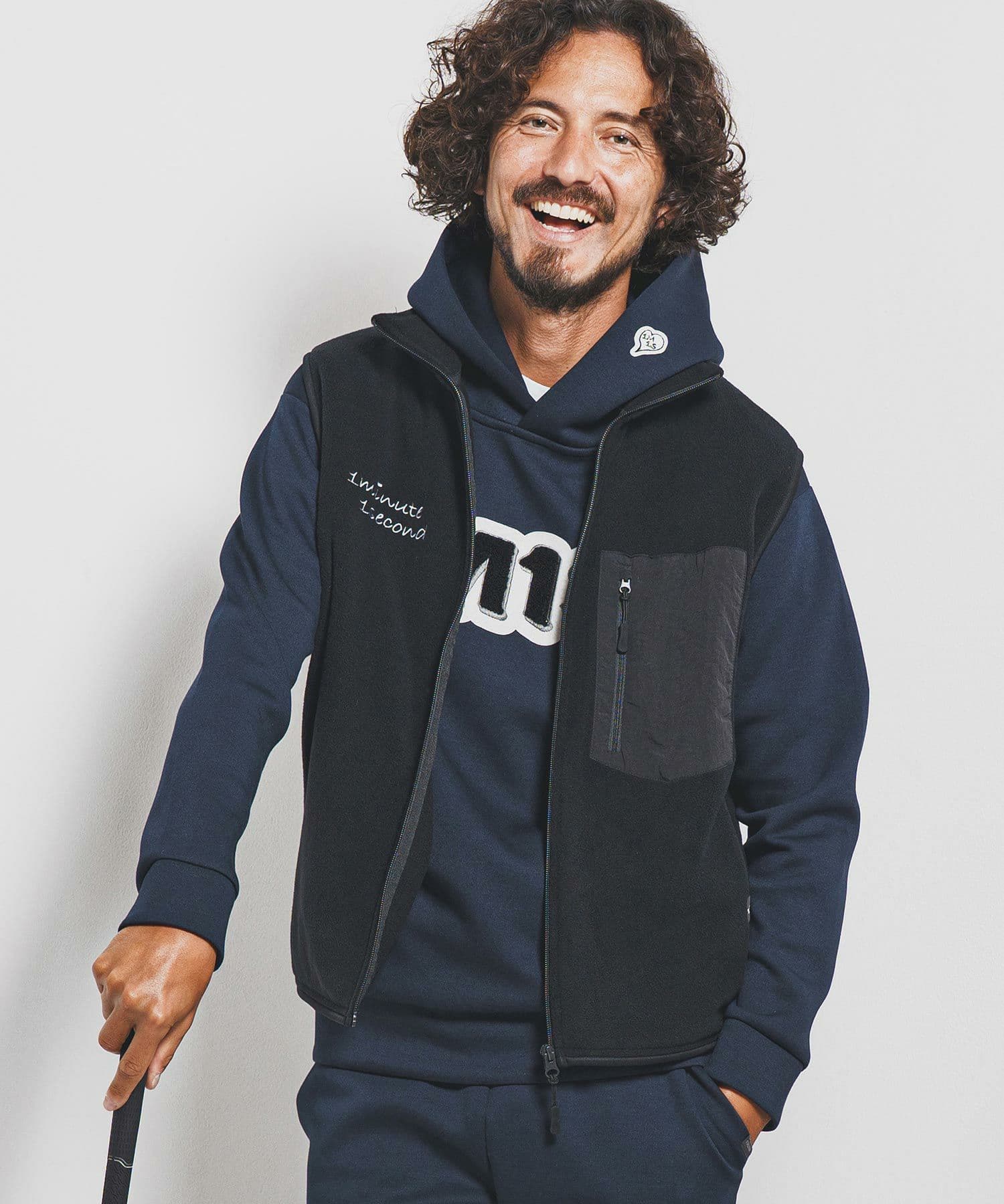【Men's】フリースジップベスト