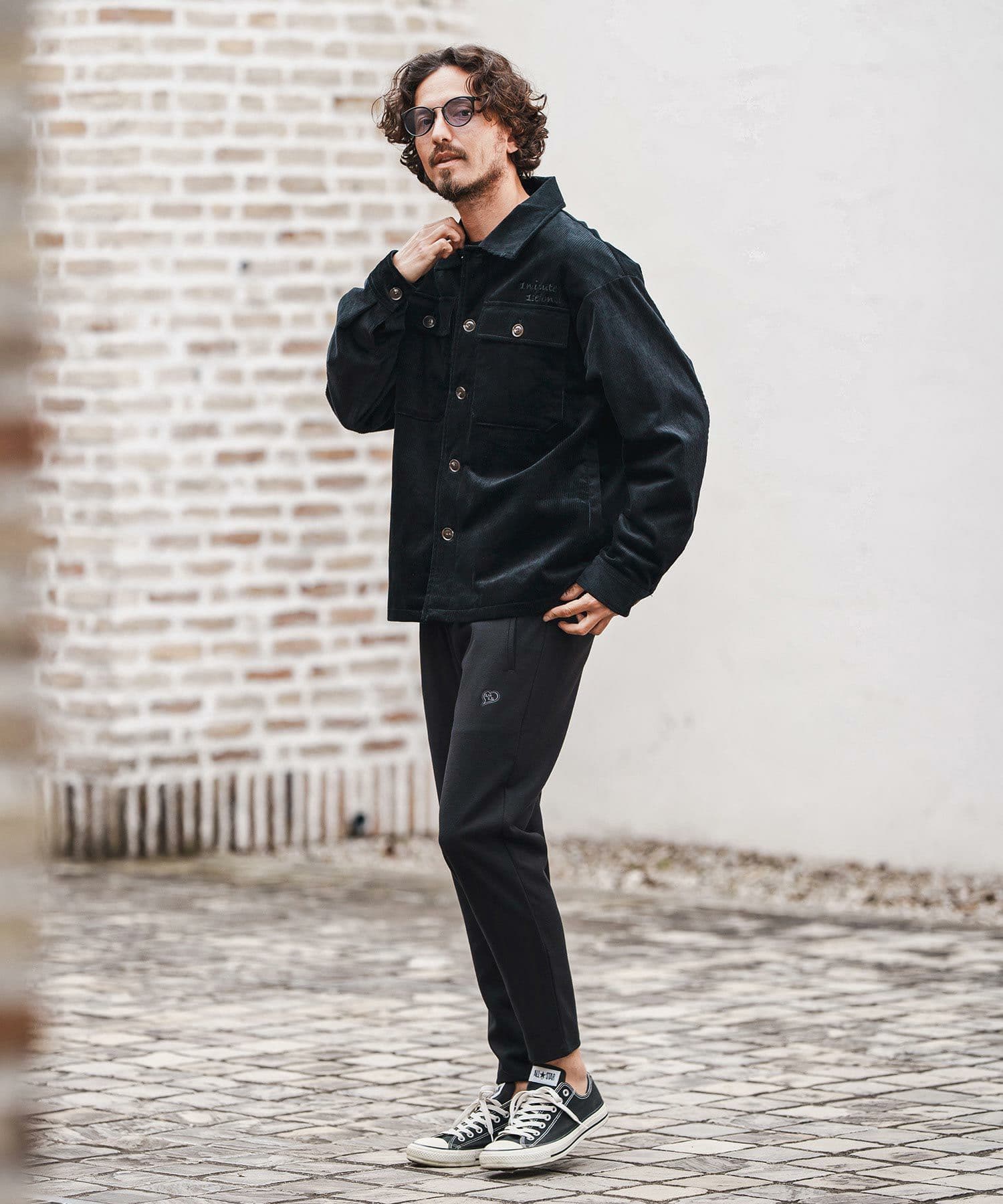 【Men's】テーパードスラックスパンツ