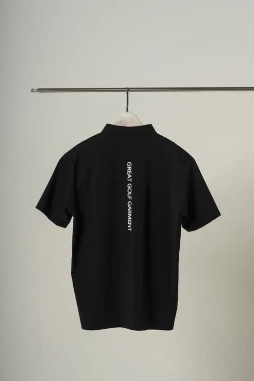 【Unisex】ショートスリーブZIPポロ