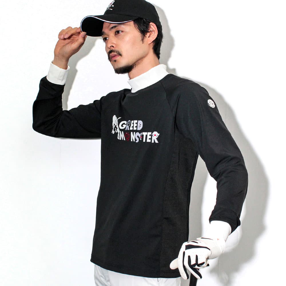 【Men's】マルチパターンロゴ モック長袖CU