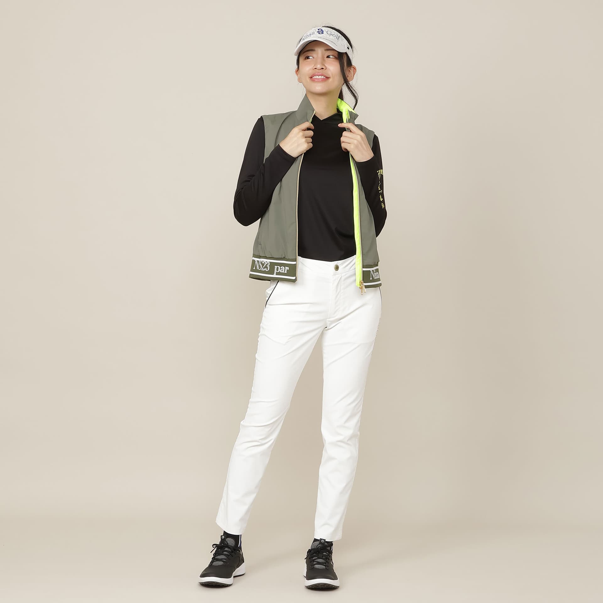 【Women's】【ストレッチ性/透湿・防水】2wayウインドプロテクター
