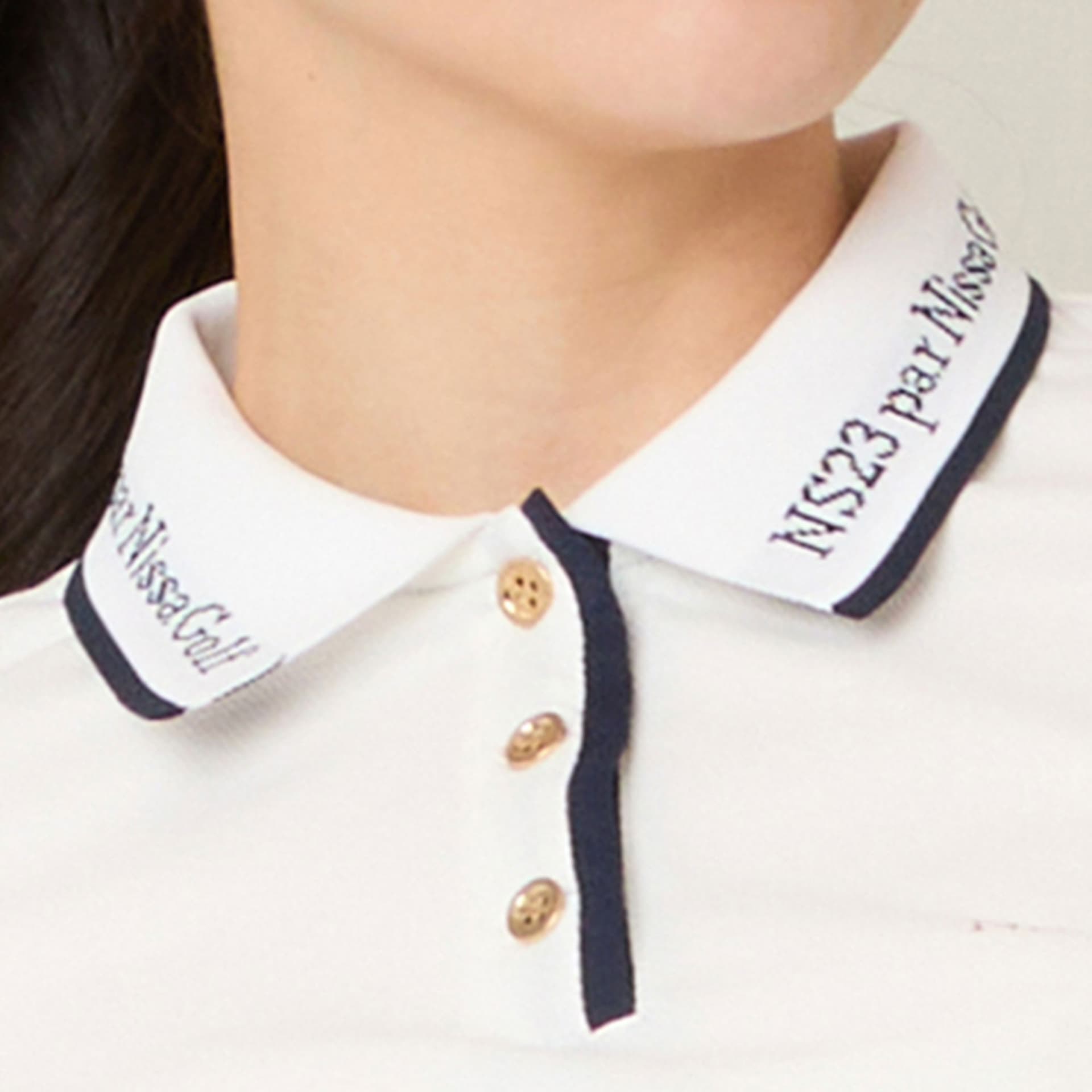 【Women's】ロゴ襟アクティブポロシャツ