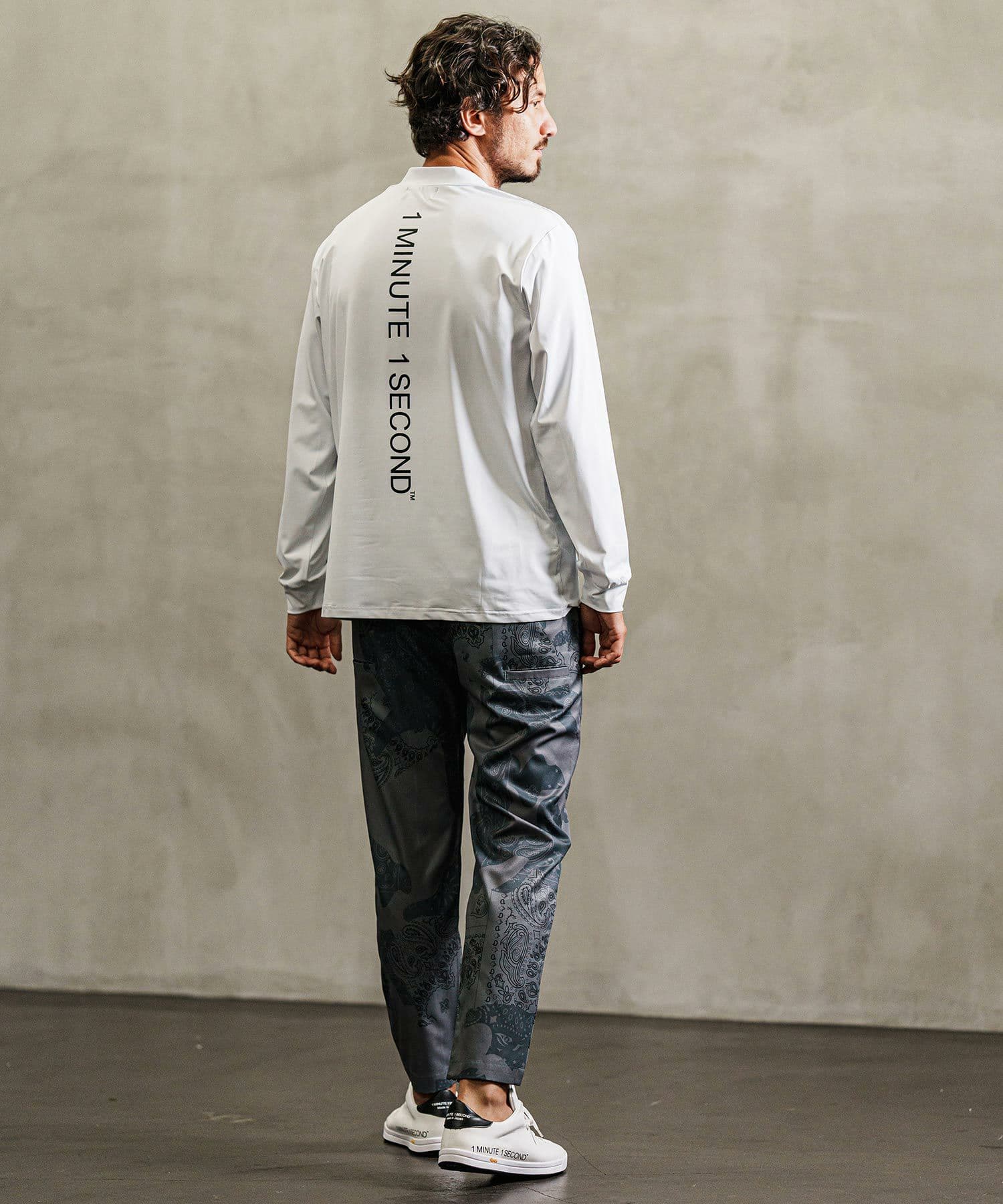 【Men's】長袖モックネックカットソー