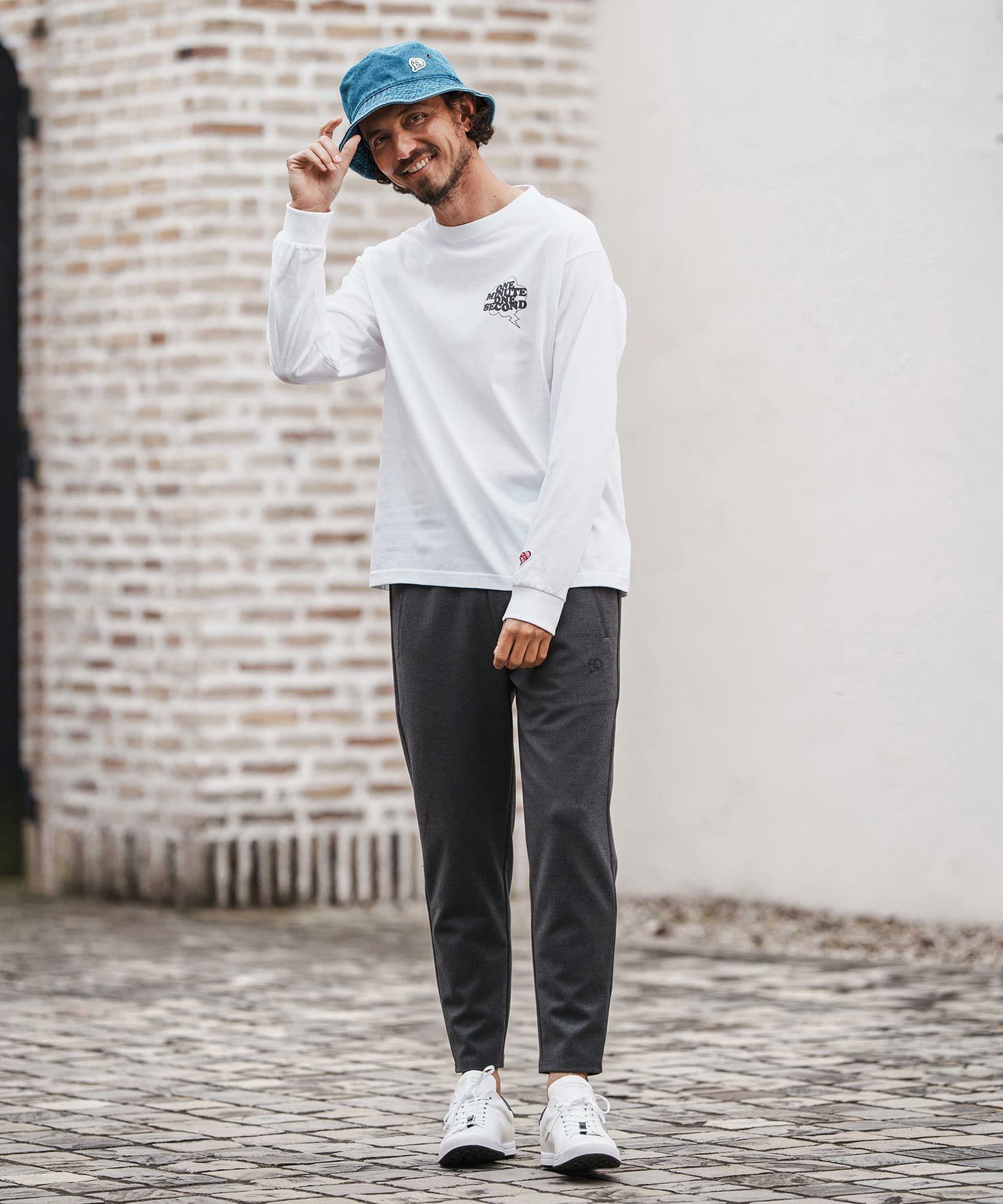 【Men's】テーパードスラックスパンツ