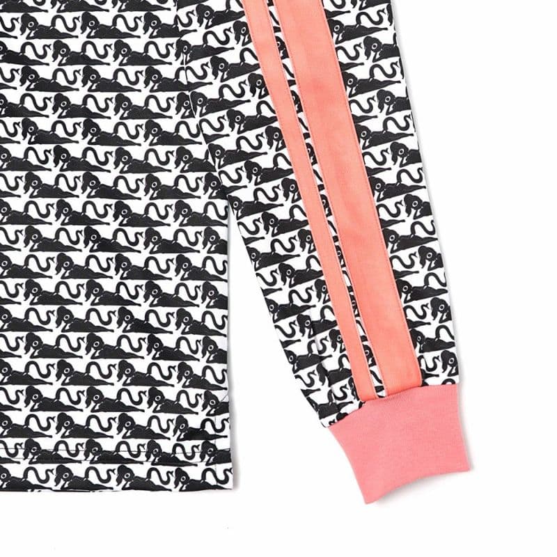 【Women's】アテラ総柄 長袖ポロ