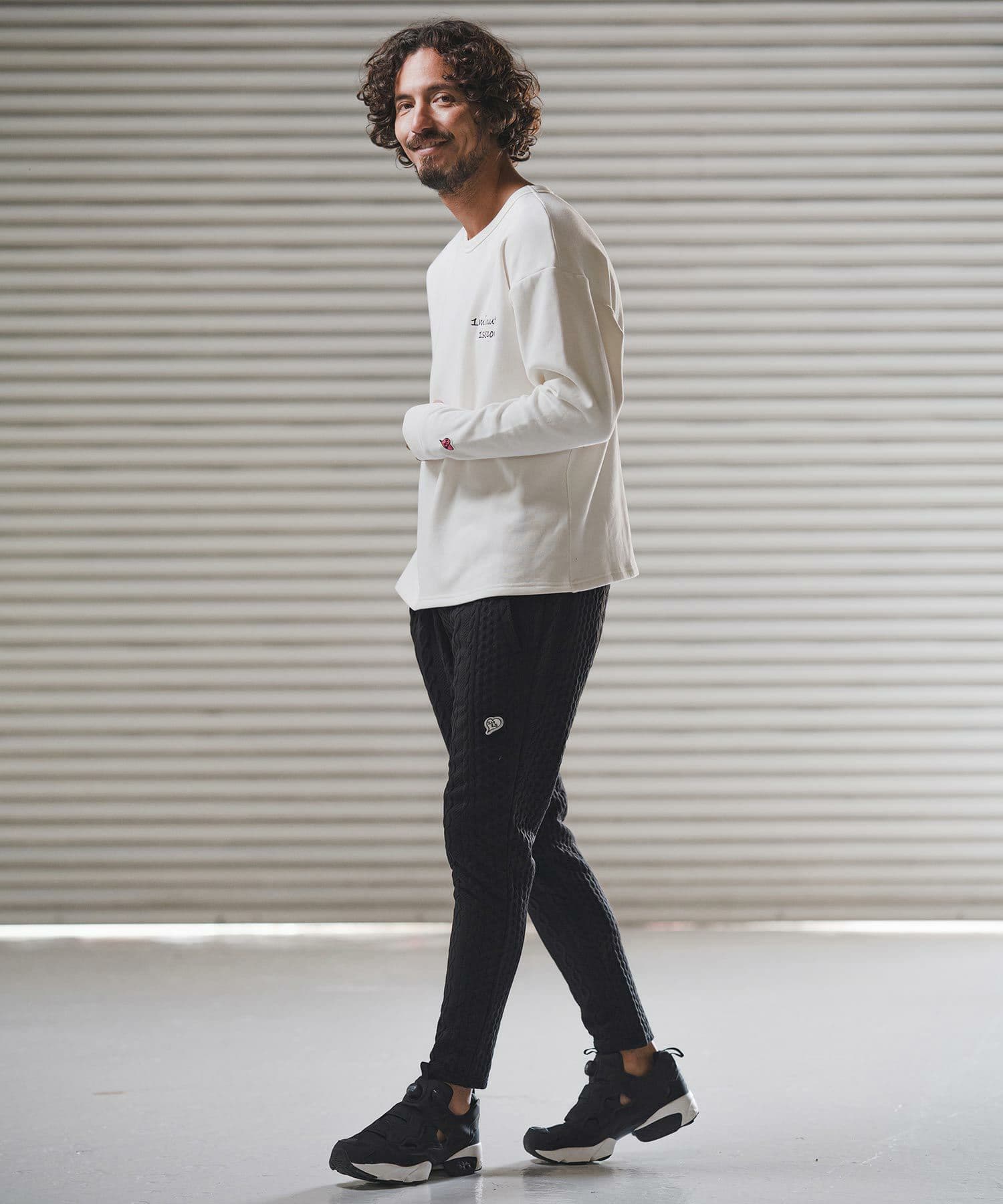 【Men's】ケーブルニットパンツ