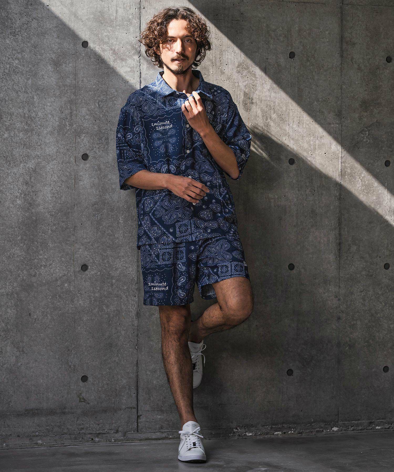 【Men's】バンダナ柄シャツ