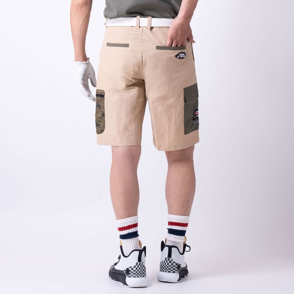 【Men's】カラーポケット ハーフパンツ
