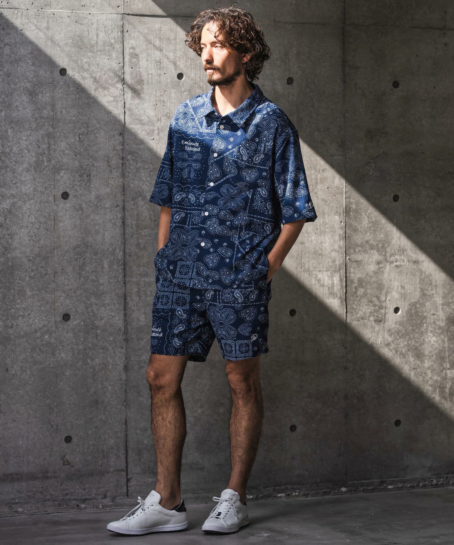 【Men's】バンダナ柄シャツ