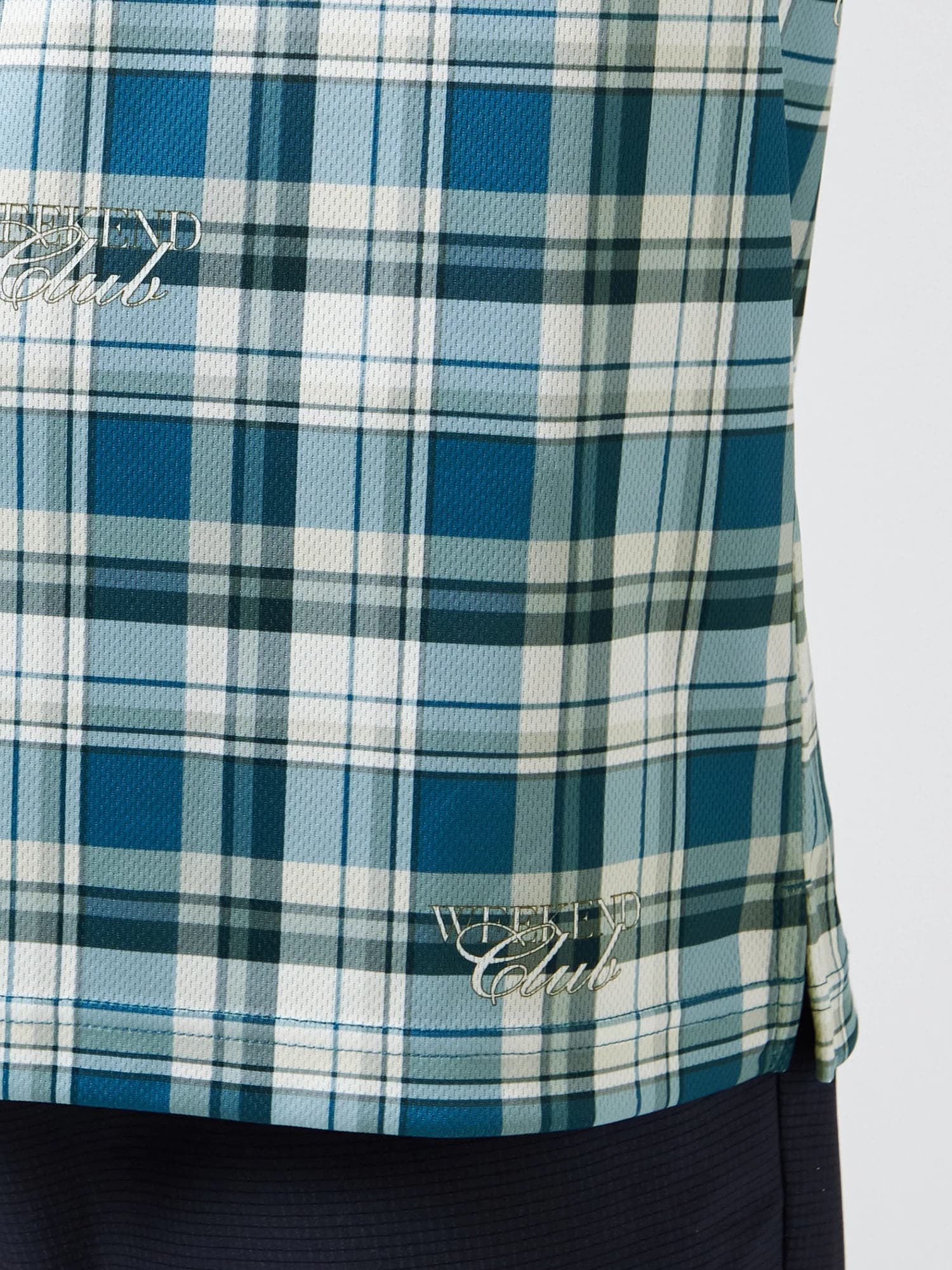 【Men's】チェックプリントポロ