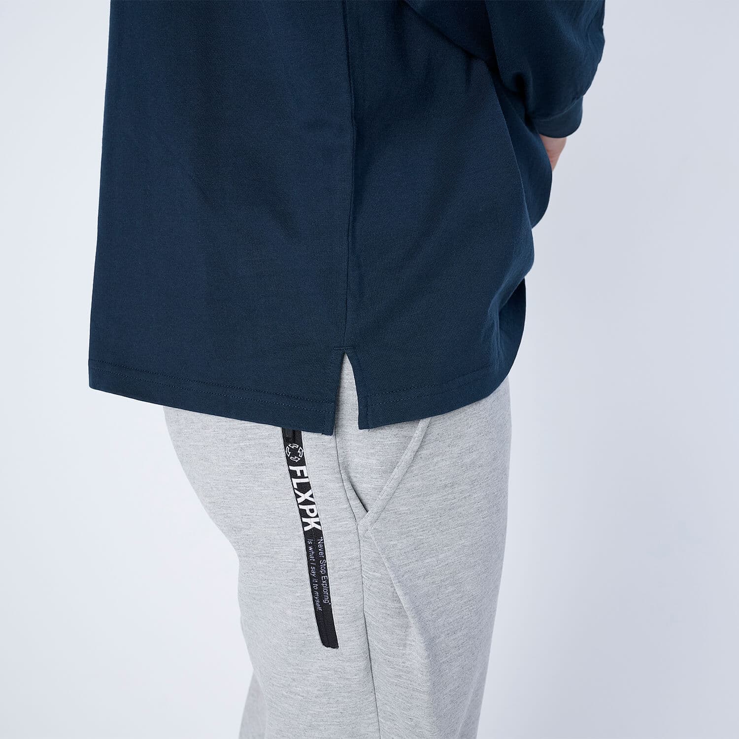 【Unisex】XSMLT-WV(Dry Silky Cotton®セミモックネック ロングスリーブTシャツ)
