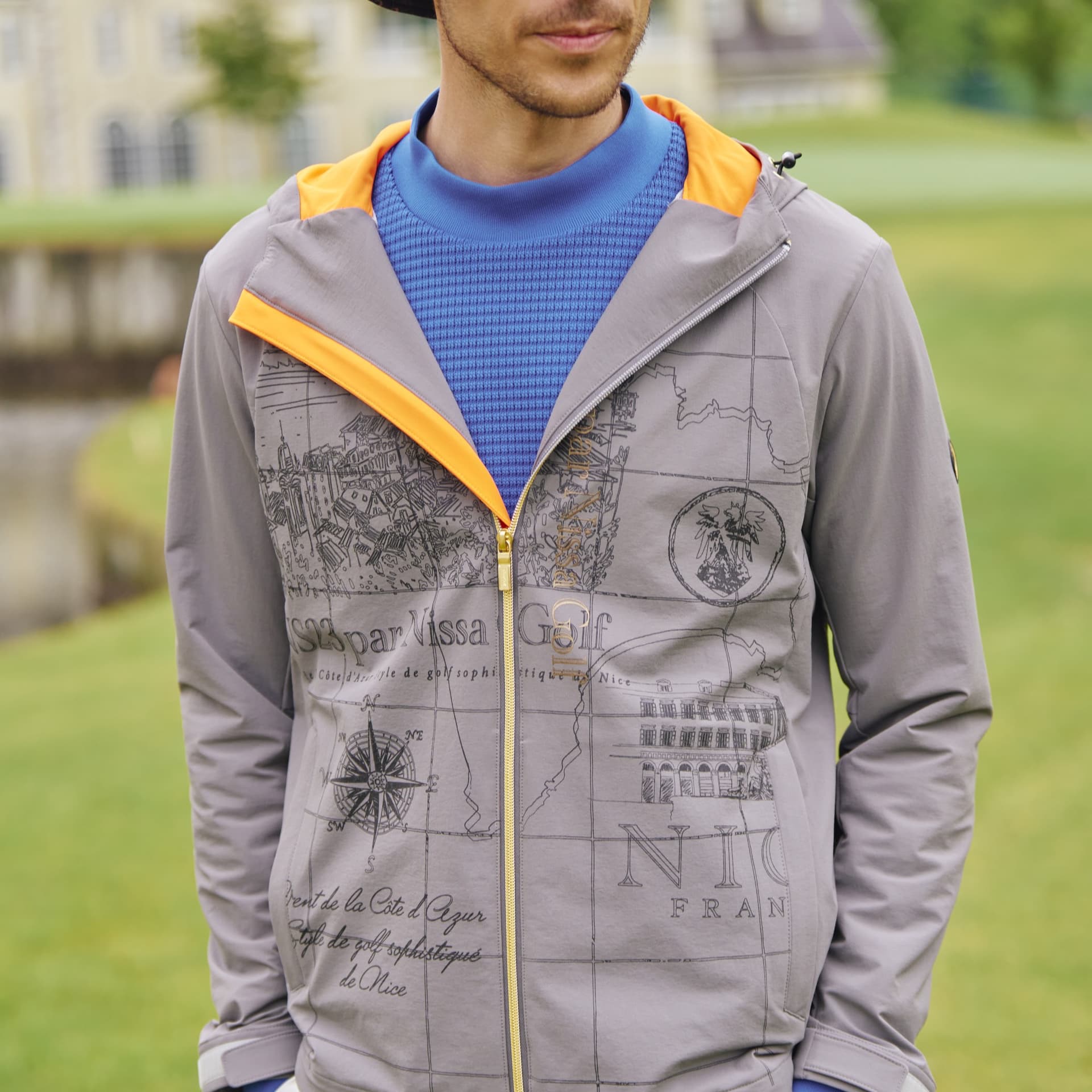 【Men's】ニット風Wフェイスプルオーバー