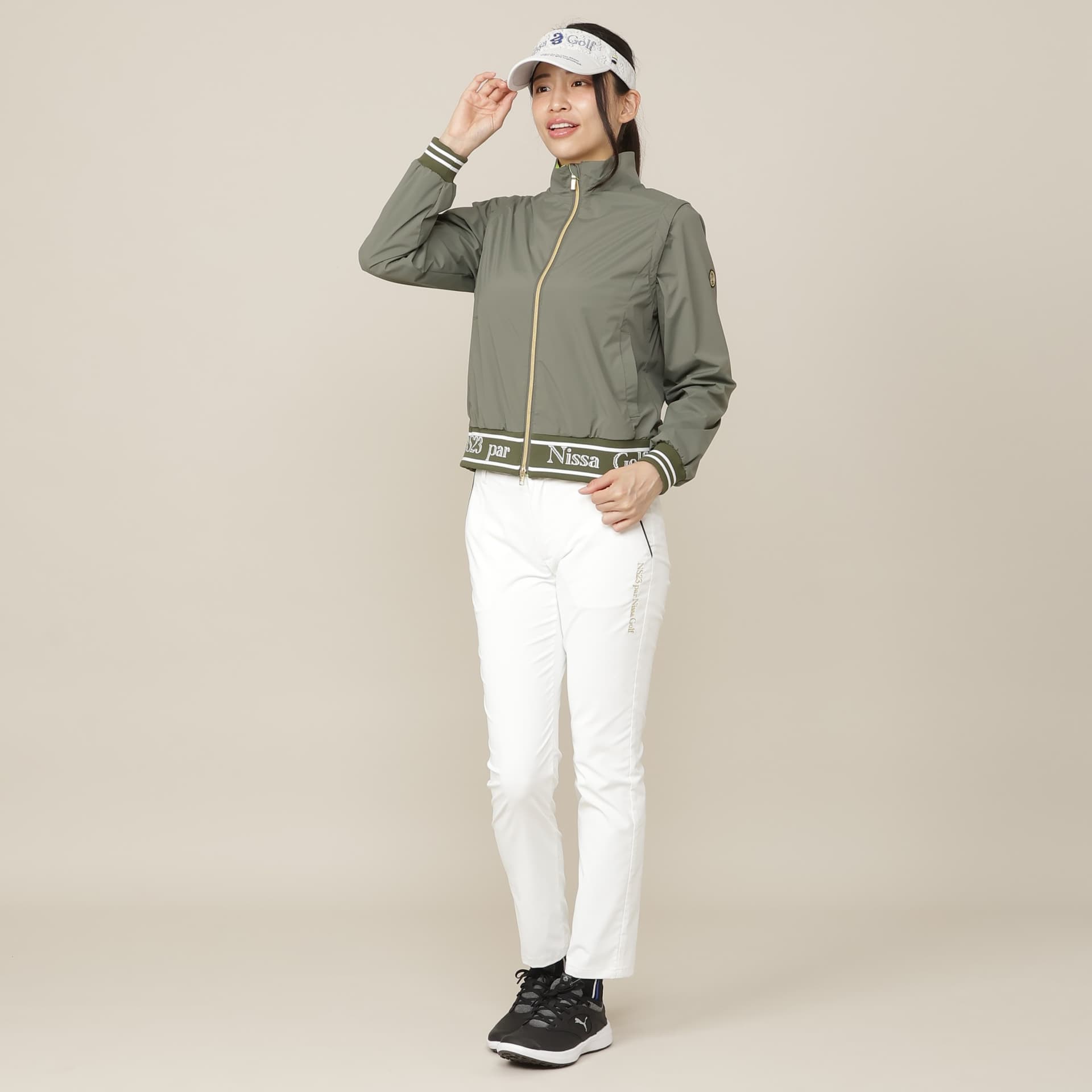【Women's】【ストレッチ性/透湿・防水】2wayウインドプロテクター