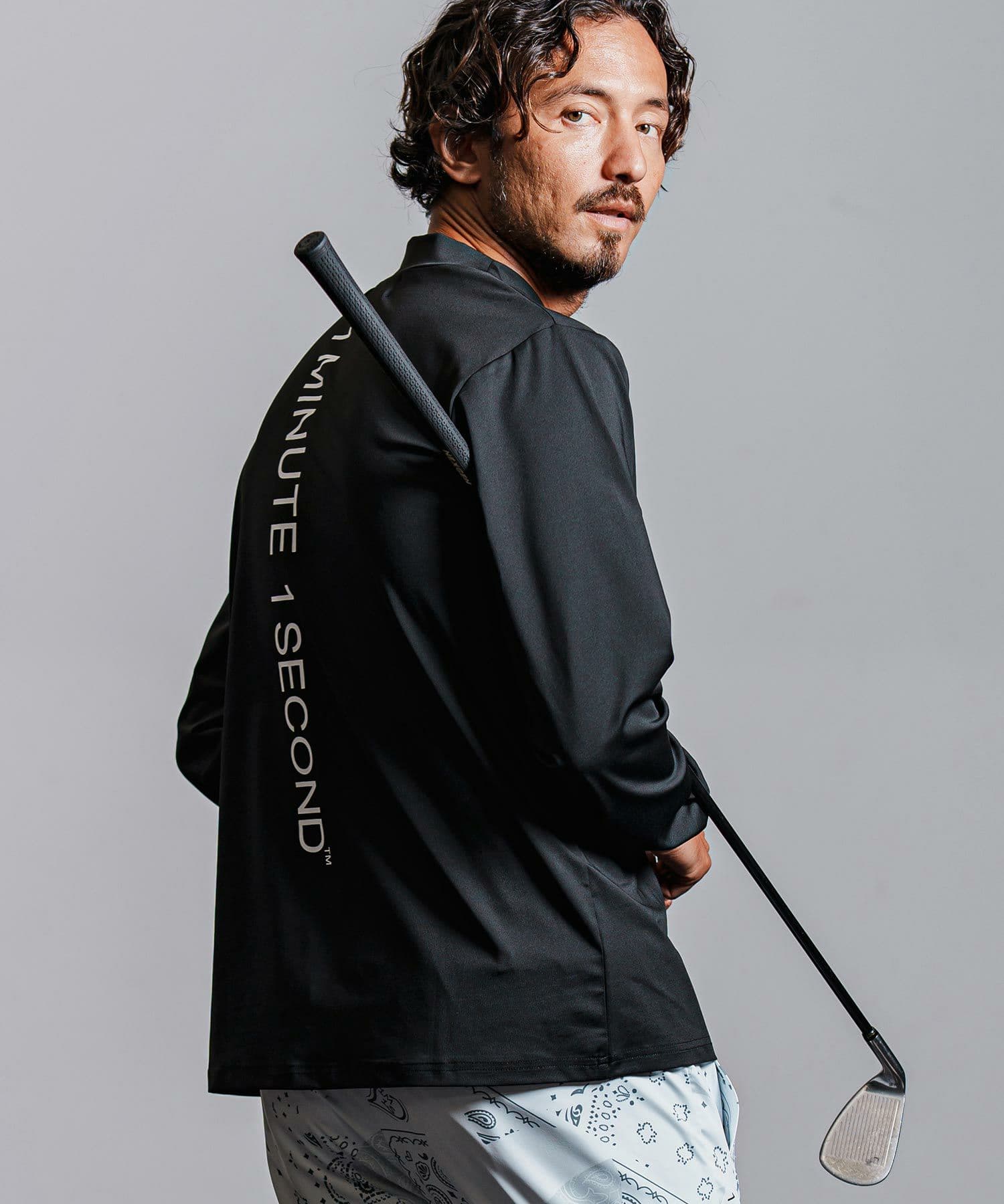 【Men's】長袖モックネックカットソー
