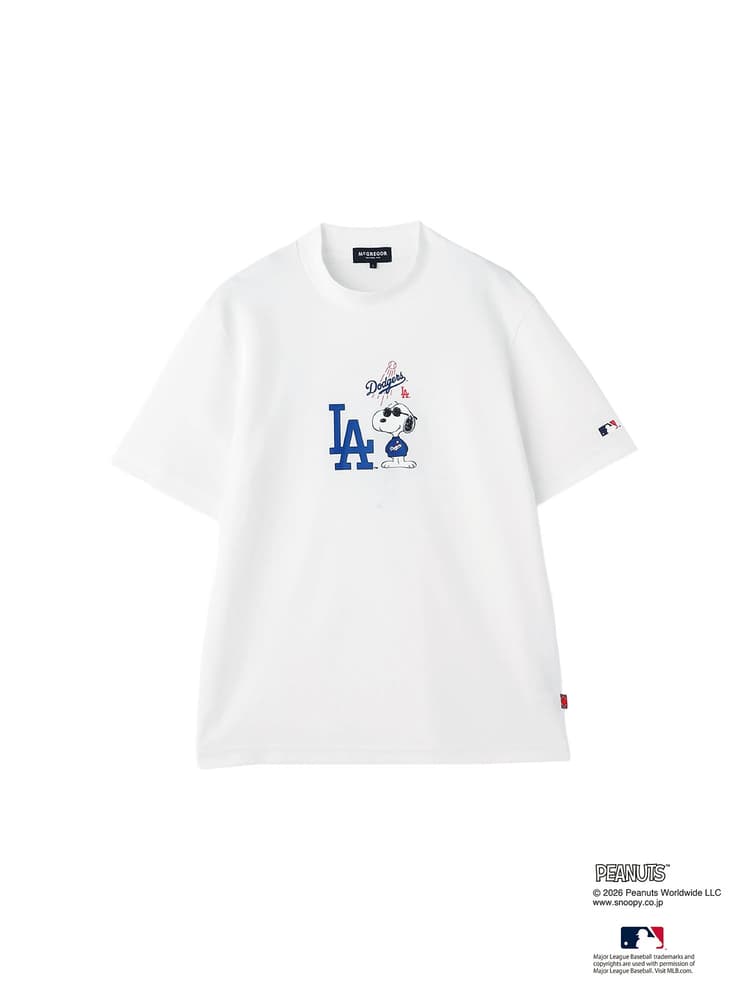 【Men's】【PEANUTS×MLB】コラボモックネックTシャツ