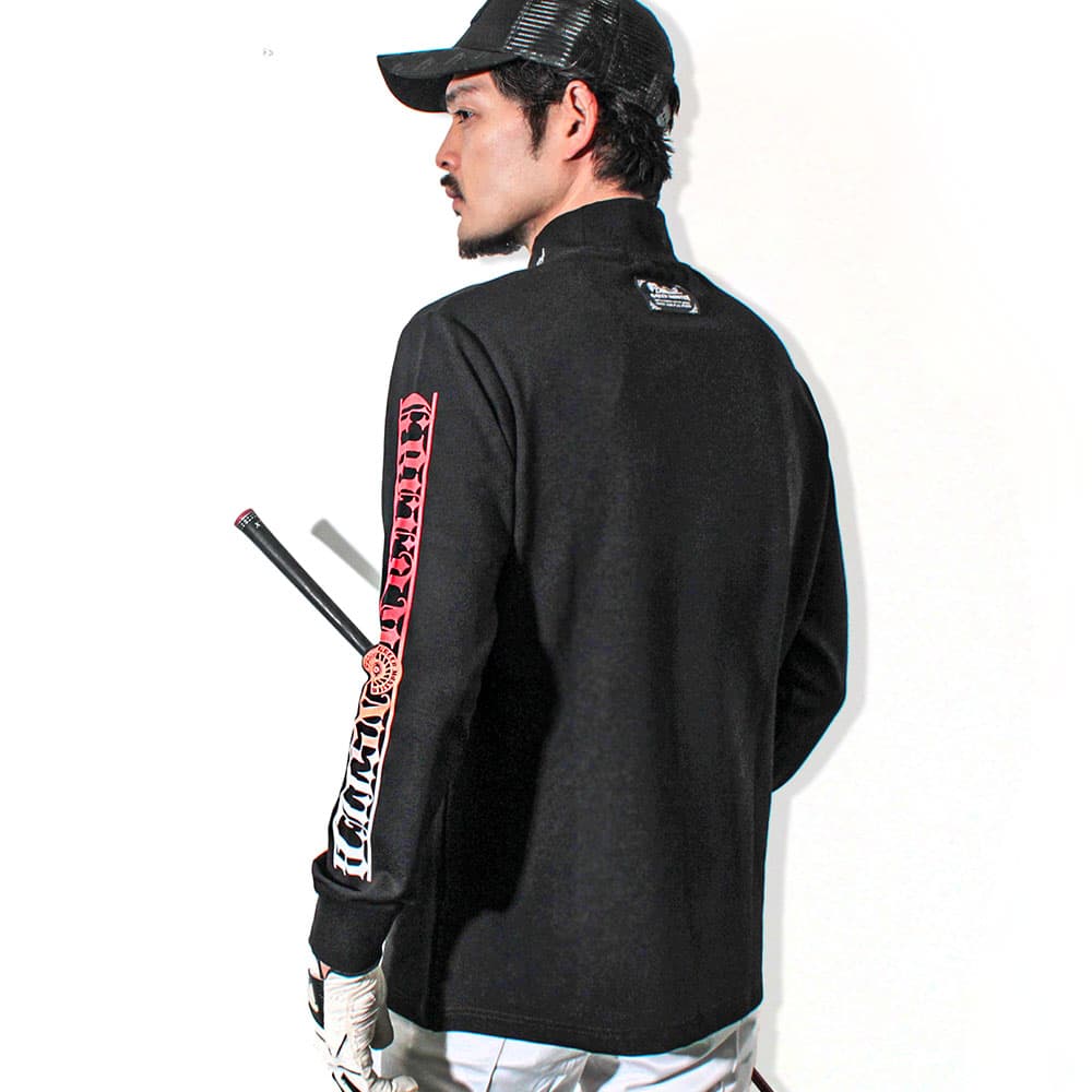 【Men's】グラデーションプリント モック長袖CU