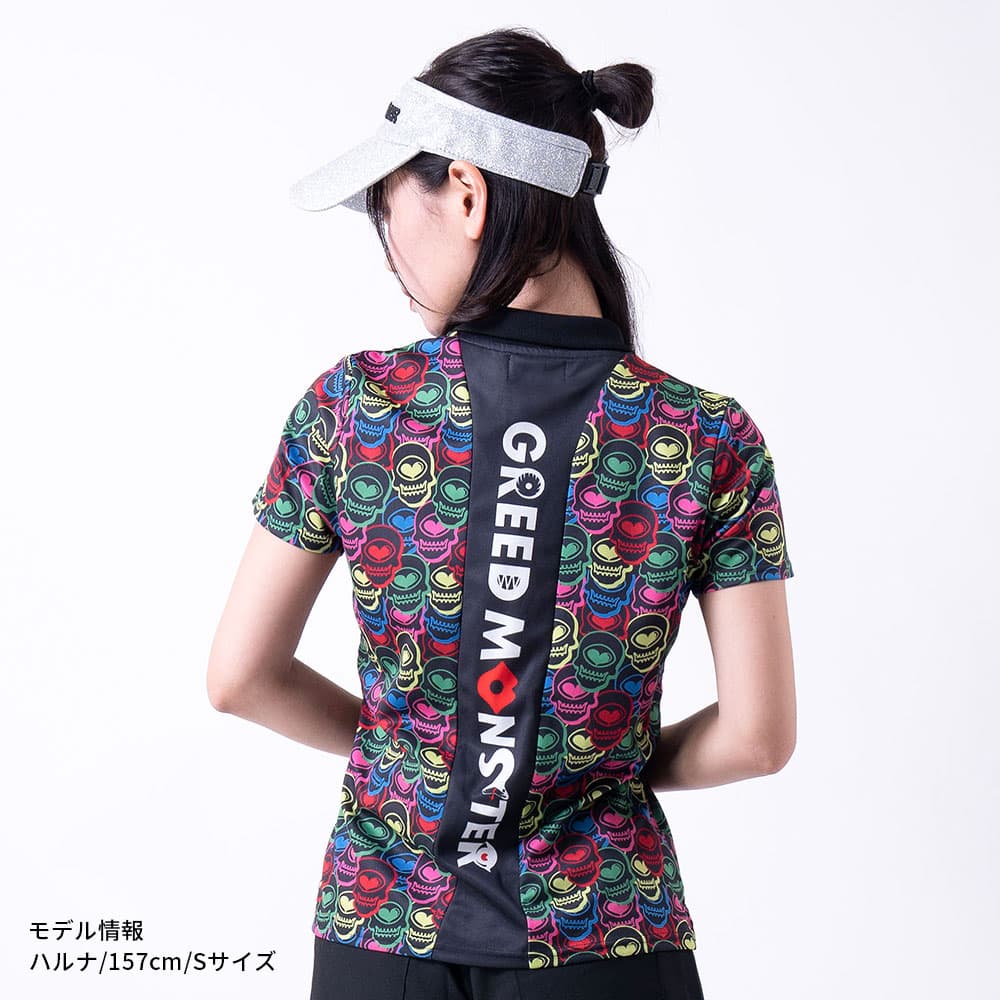 【Women's】アテラスカル総柄レインボーポロ