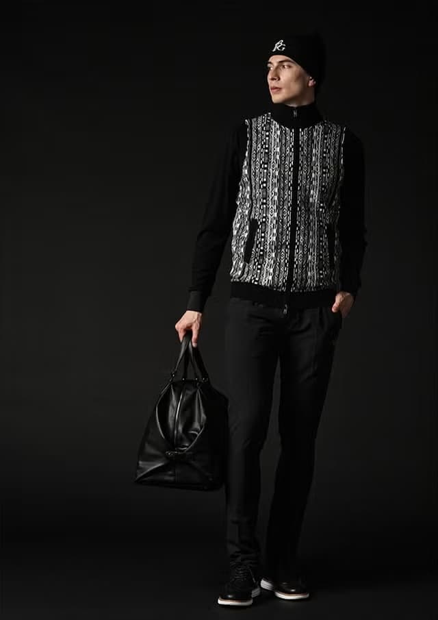 【Men's】Legend Coogi Zip-Up Knit Vest