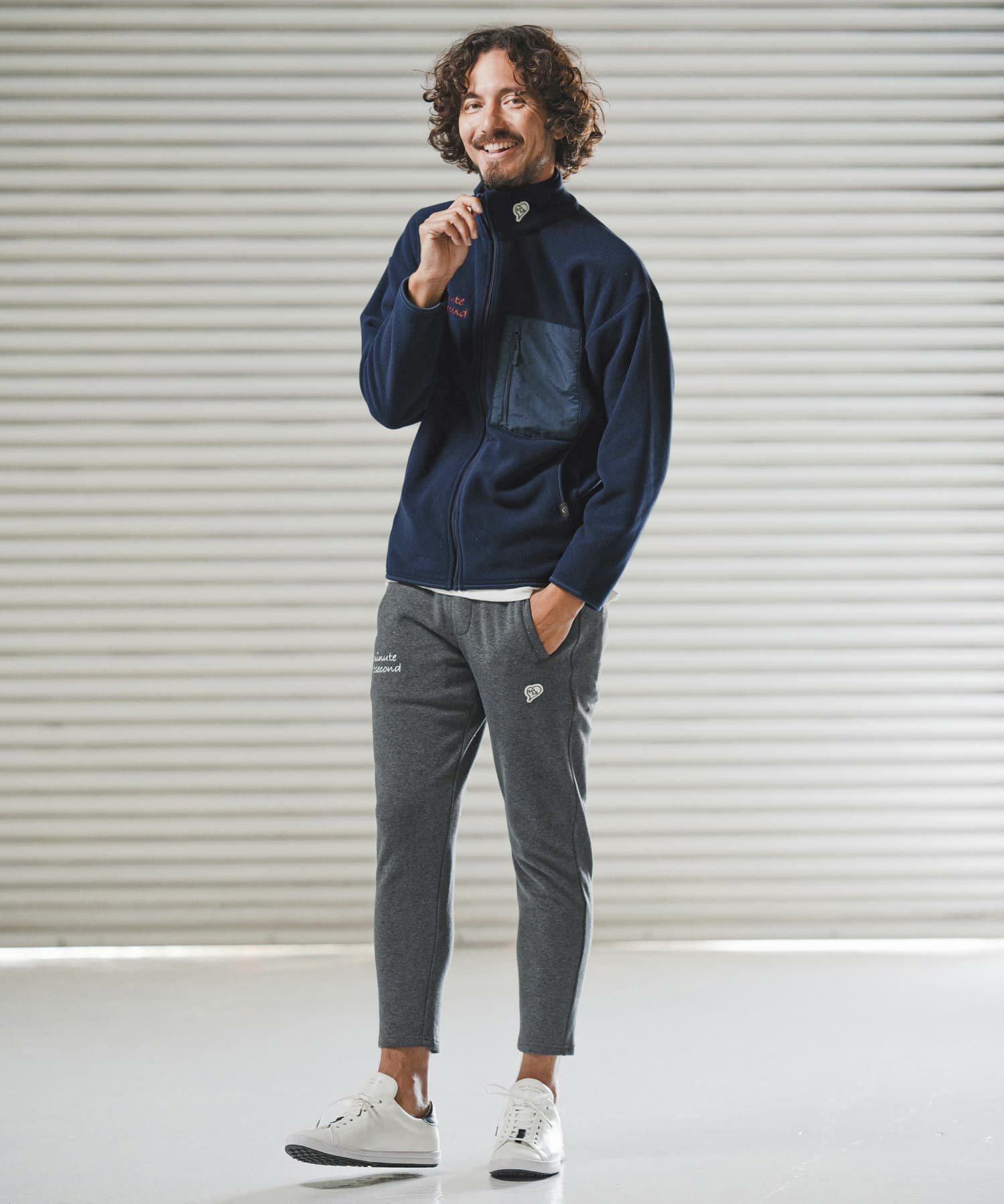 【Men's】フリースジップジャケット