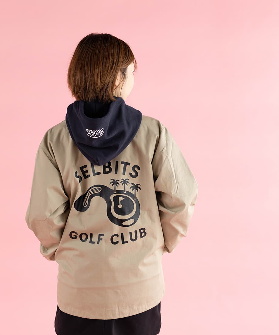 【Unisex】LOGO GREEN CAMOUFLAGE PARKA ”navy”