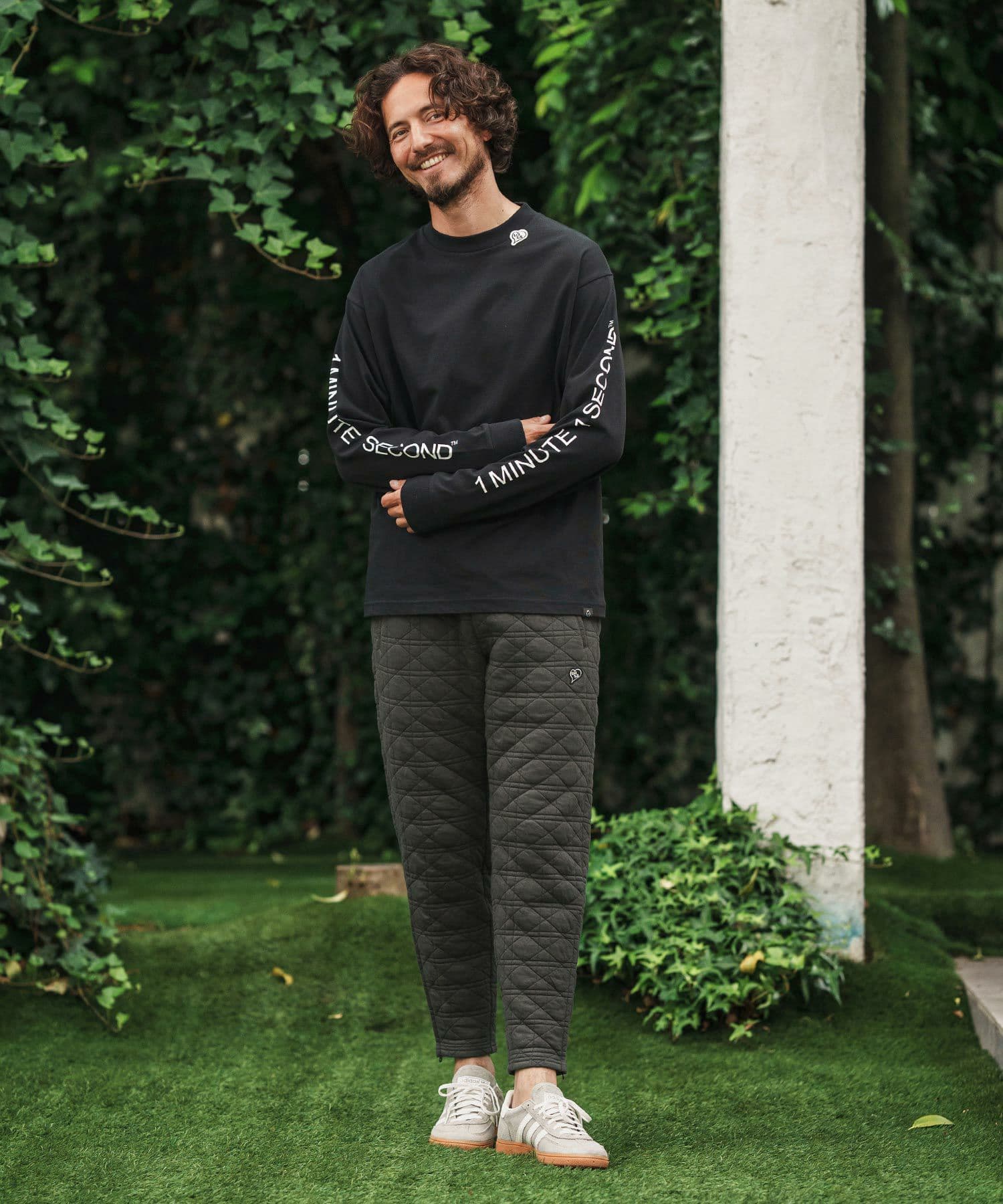 【Men's】キルティングサイドジップパンツ