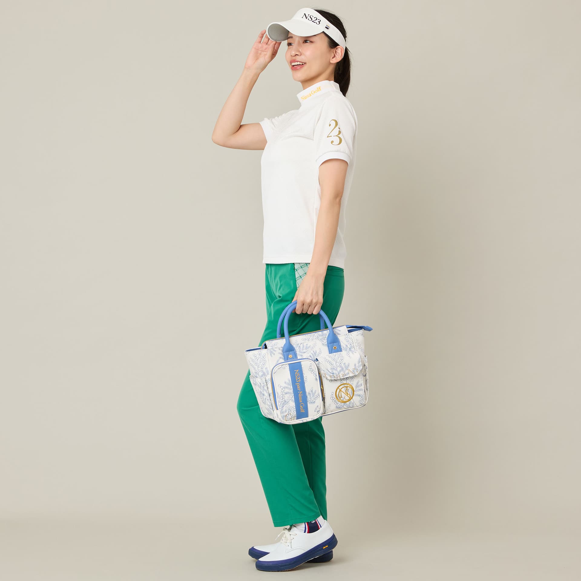 【Women's】ロゴジャカードモックネック