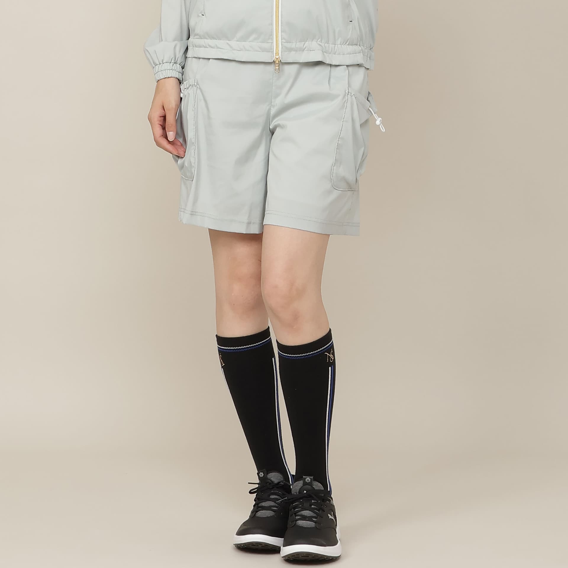 【Women's】【接触冷感/撥水性/セットアップ対応】軽量ストレッチハーフパンツ