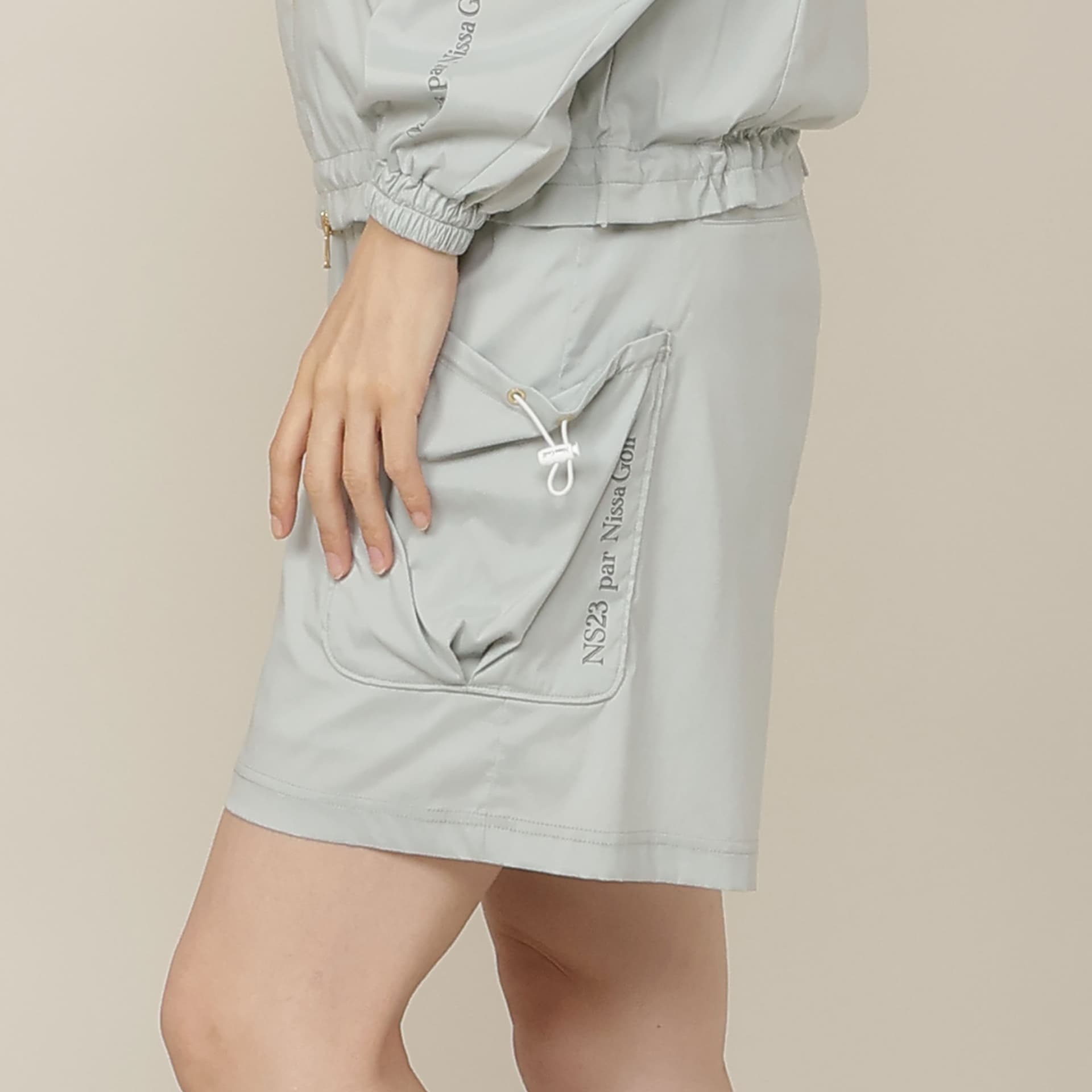 【Women's】【接触冷感/撥水性/セットアップ対応】軽量ストレッチハーフパンツ