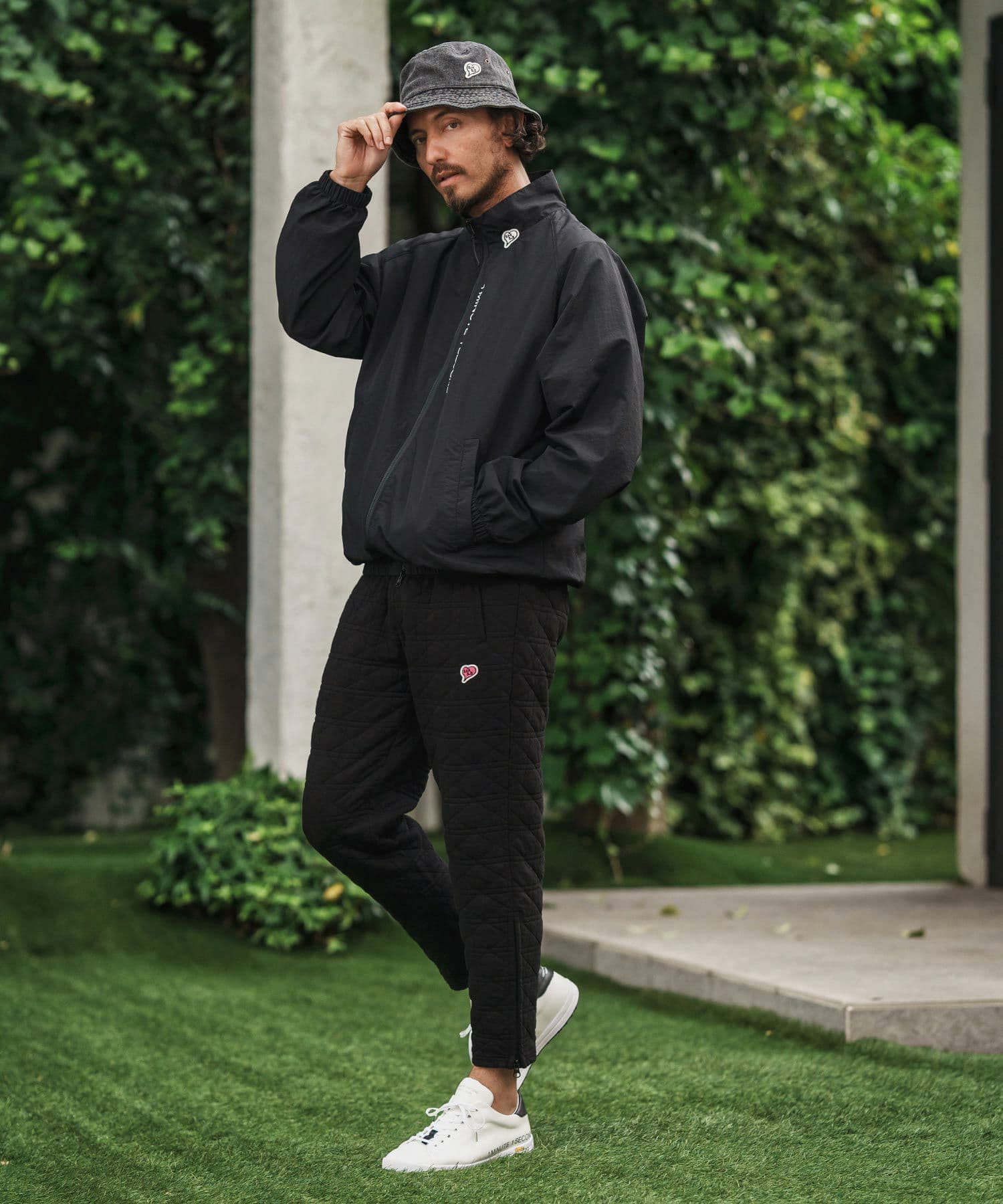 【Men's】キルティングサイドジップパンツ
